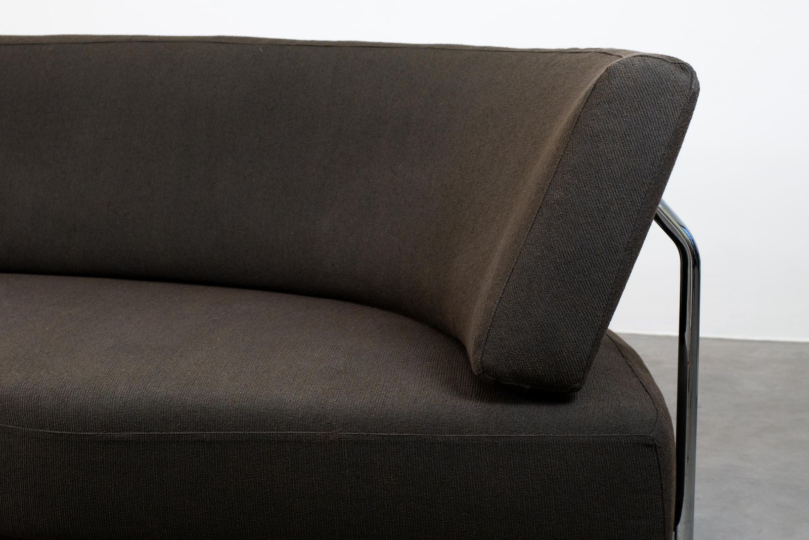 Francesco Binfaré Shark Sofa In Metal And Dark Brown Fabric By Edra Italy photo 6910.0