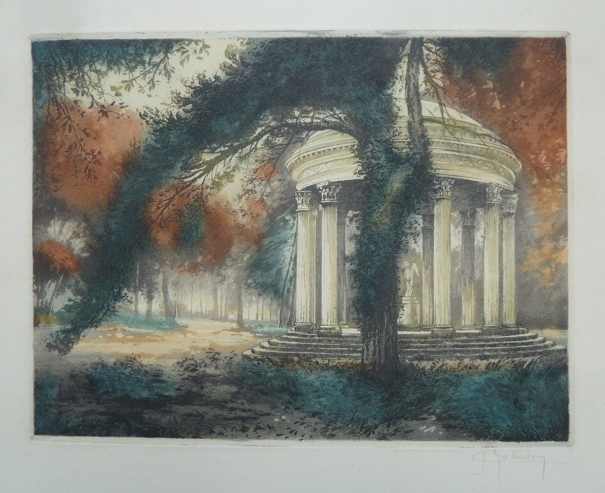View Of The Temple Of Love In The Gardens Of Trianon
