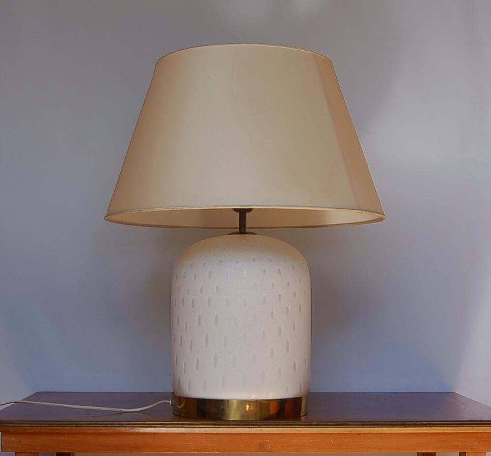 Tommaso Barbi Table Lamp In Murano Glass Italian Manufacture 1970s photo furniture