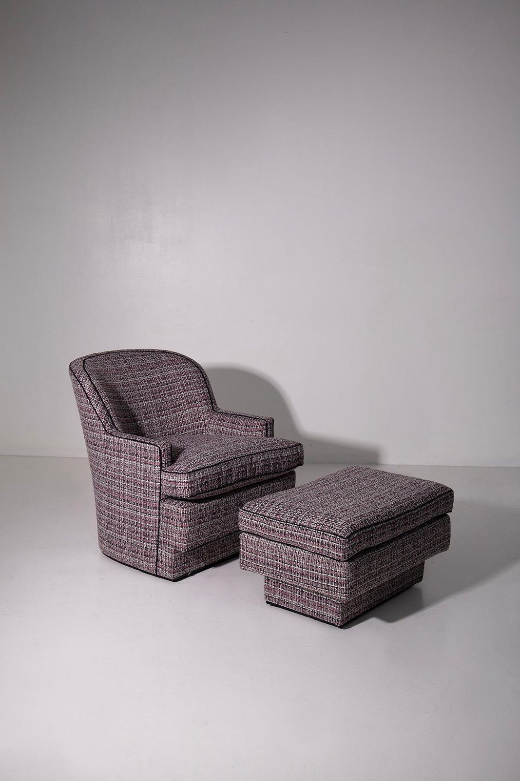 Hollywood Regency Style Armchair And Ottoman Set photo 4160.0