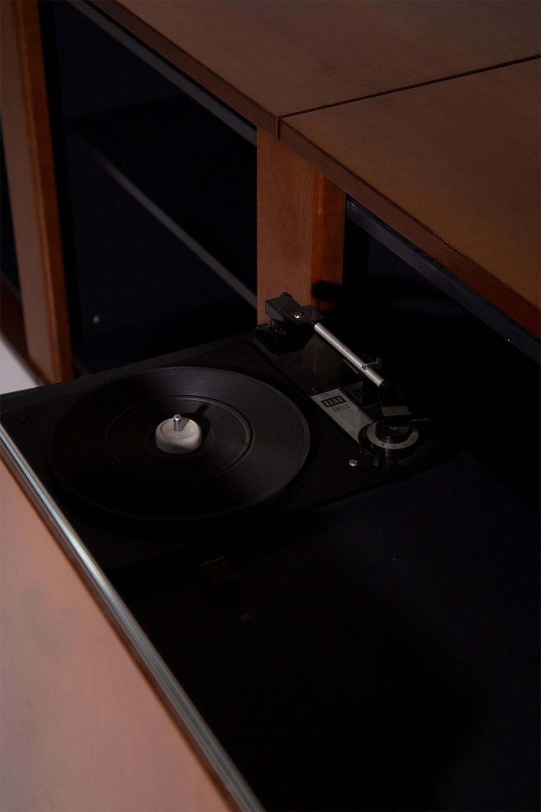 Wooden Sideboard With Built In Turntable photo Furniture