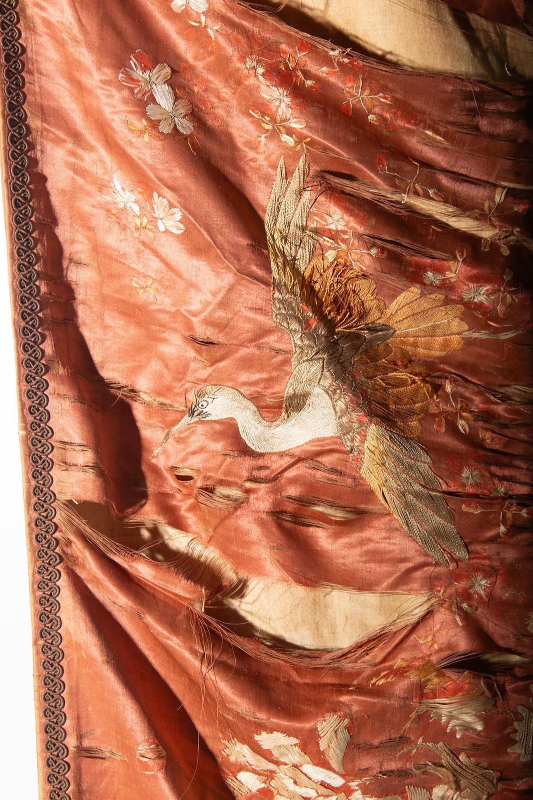 Pair Of Silk Blankets Or Embroideries, Qing Dynasty photo Textiles