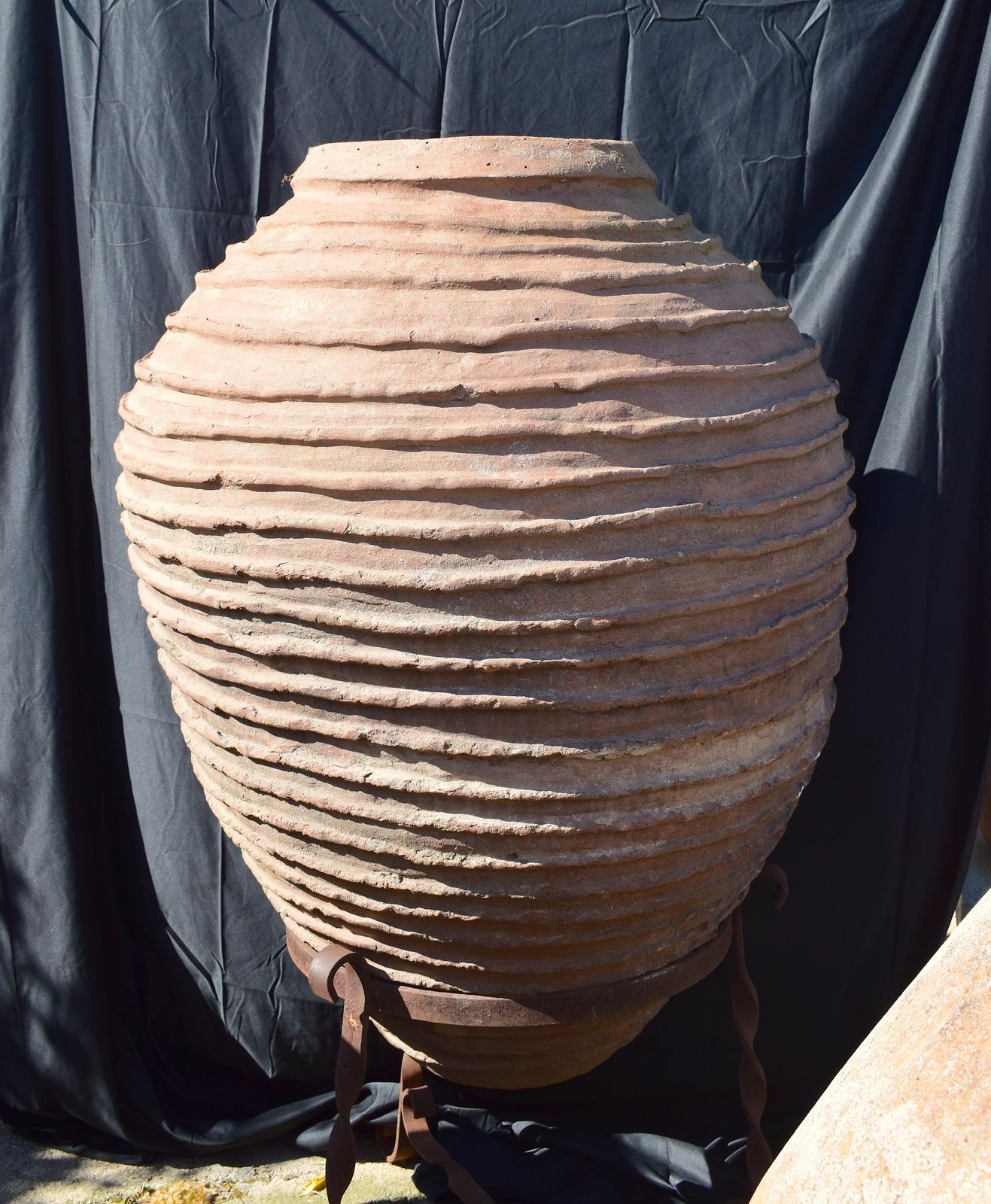 Antique Spanish Large Terracotta Vessel From The Late 19th Century photo furniture