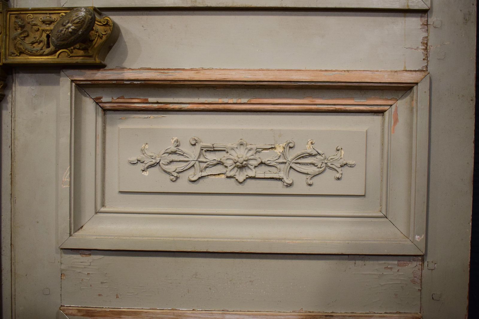 Home Fixtures Large Set Of Napoleon III French Antique Exterior Doors With Carved Panels photo