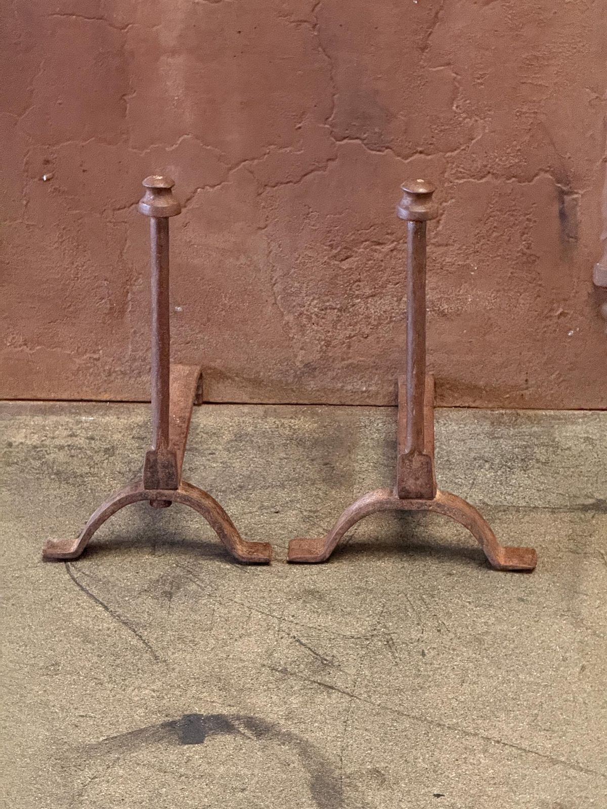 19th Century French Andirons Or Firedogs, Neoclassical Period photo furniture