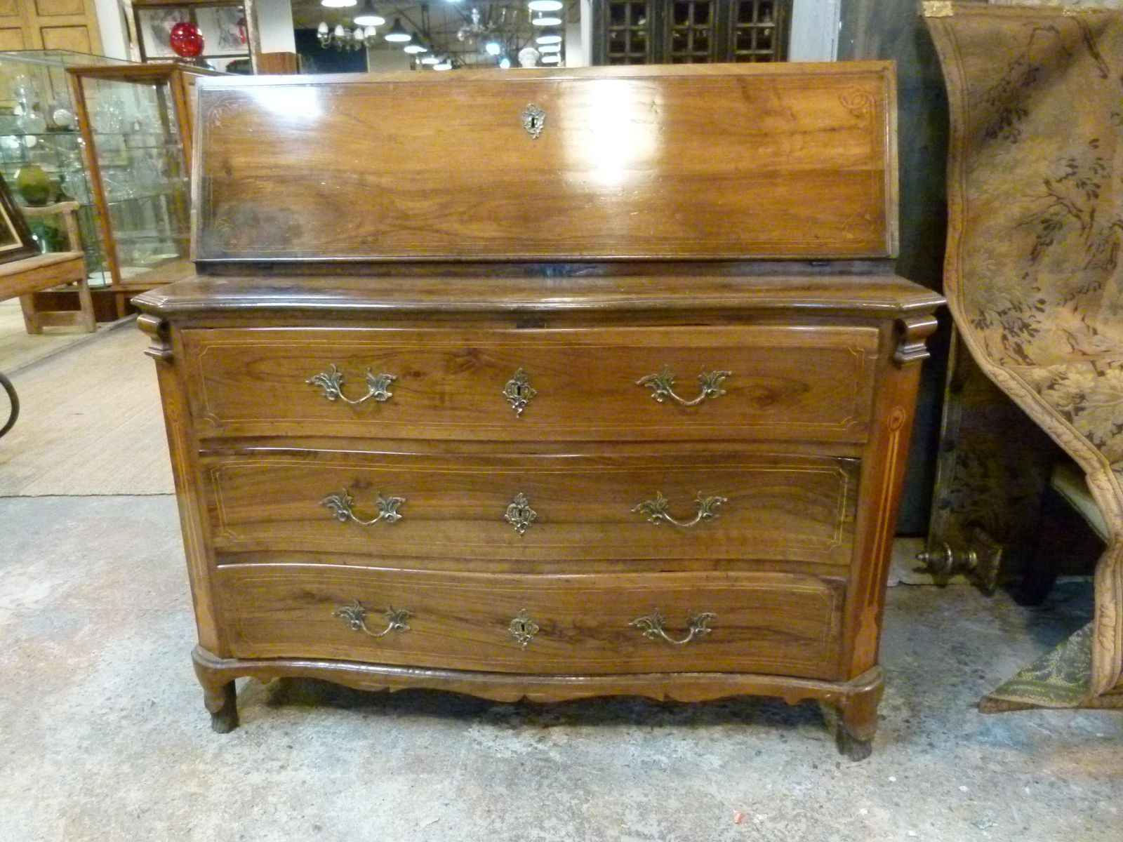 Walnut Secretary In Louis XVI Style photo furniture