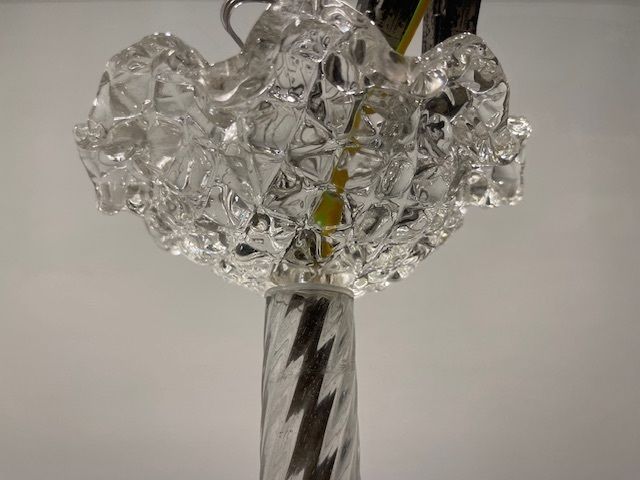 Barovier Murano Glass Pendant Light, Italy, 1940s photo buy