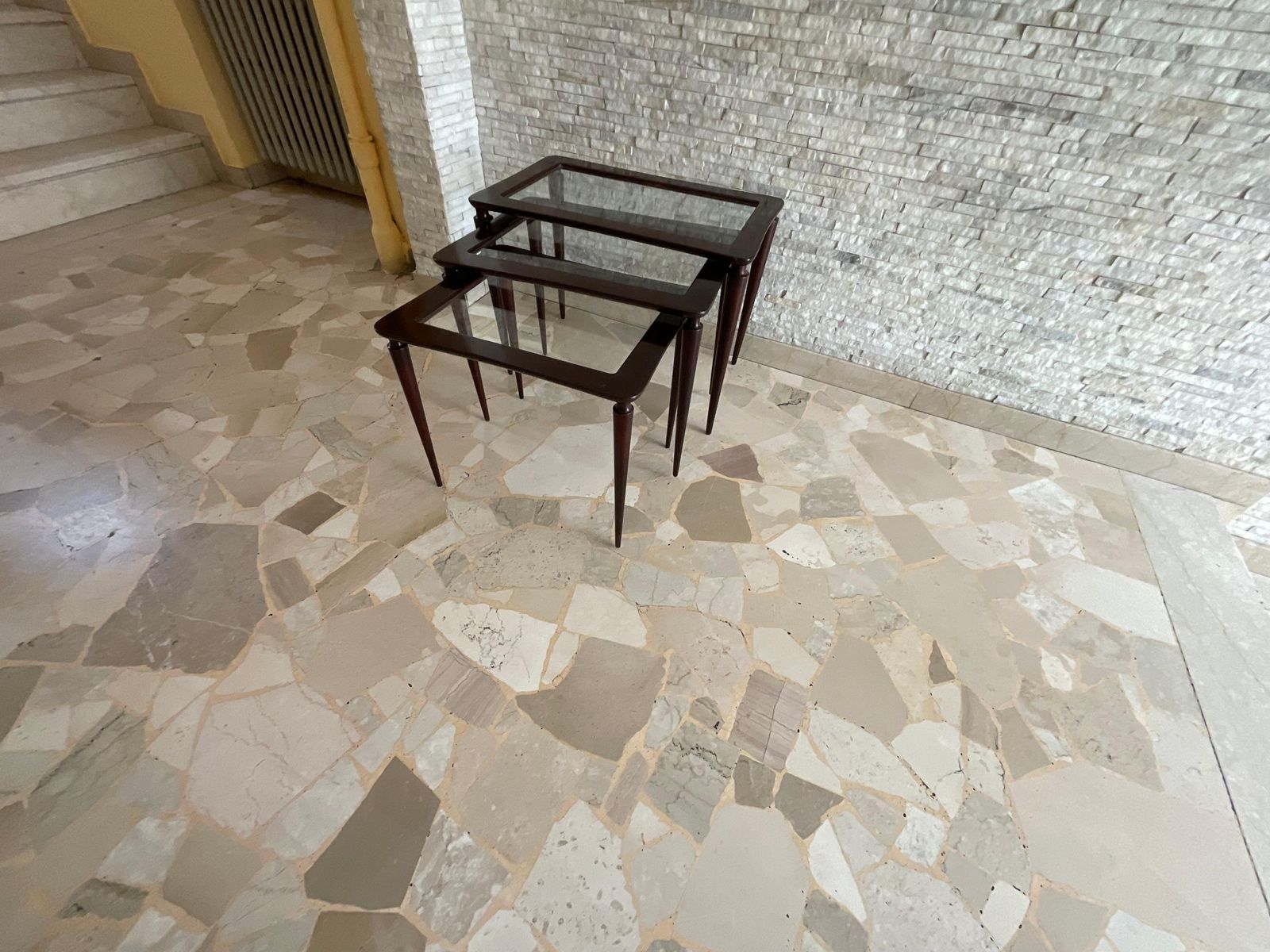 Ico Parisi   3 Tavolini Ad Incastro Per De Baggis   Made In Italy 1950. photo vinterior