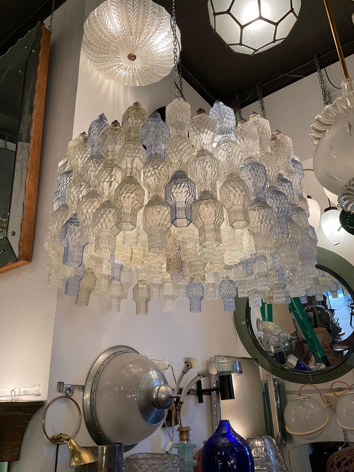 Seguso    Chandelier Murano Glass . Italy 1950 photo Lighting