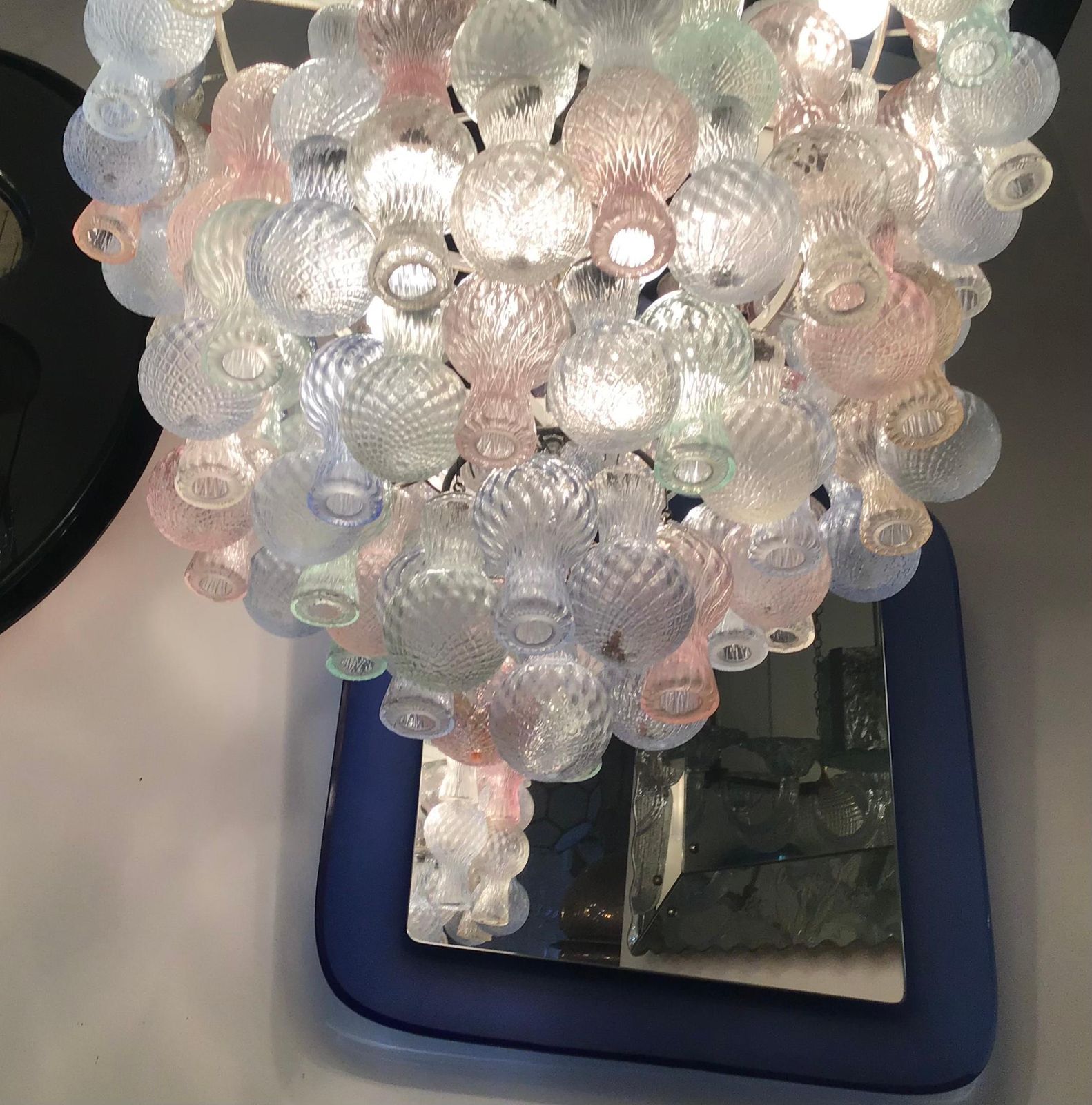Seguso    Chandelier Murano Glass   Made In Italy 1950. photo furniture