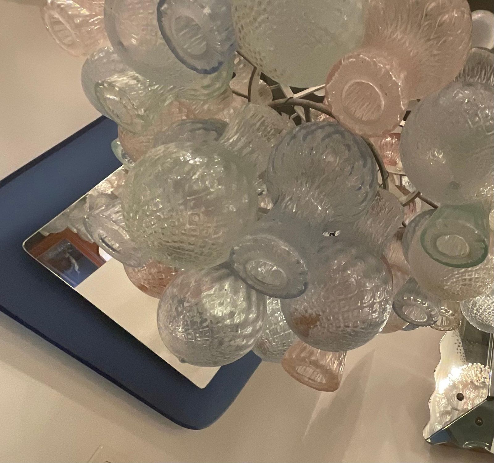 photo buy Seguso    Chandelier Murano Glass   Made In Italy 1950.