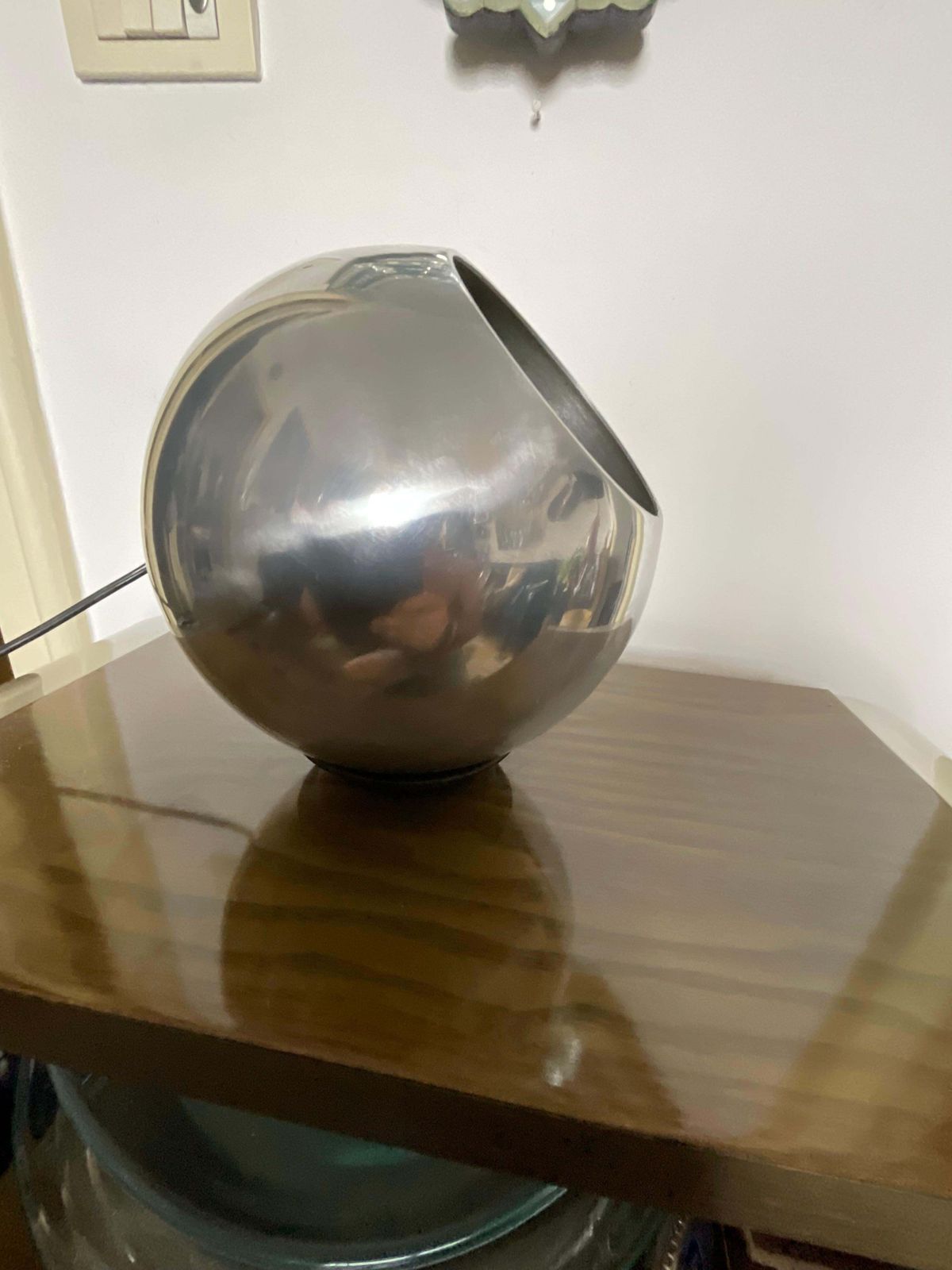 Gino Sarfatti   Arteluce Lampada In Alluminio Lucidato   Mod. 586   Italia 1962. photo vintage