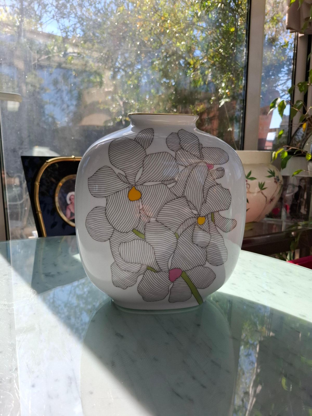 Rosenthal Porcelain Vase 1970 Italia photo vintage