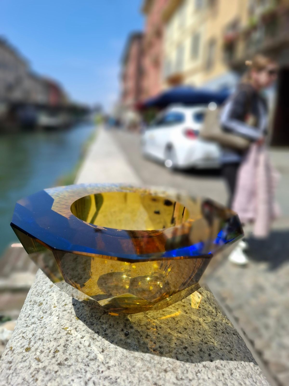 photo vinterior Flavio Poli Seguso Centrotavola  Vetro Di Murano 1950 Italy
