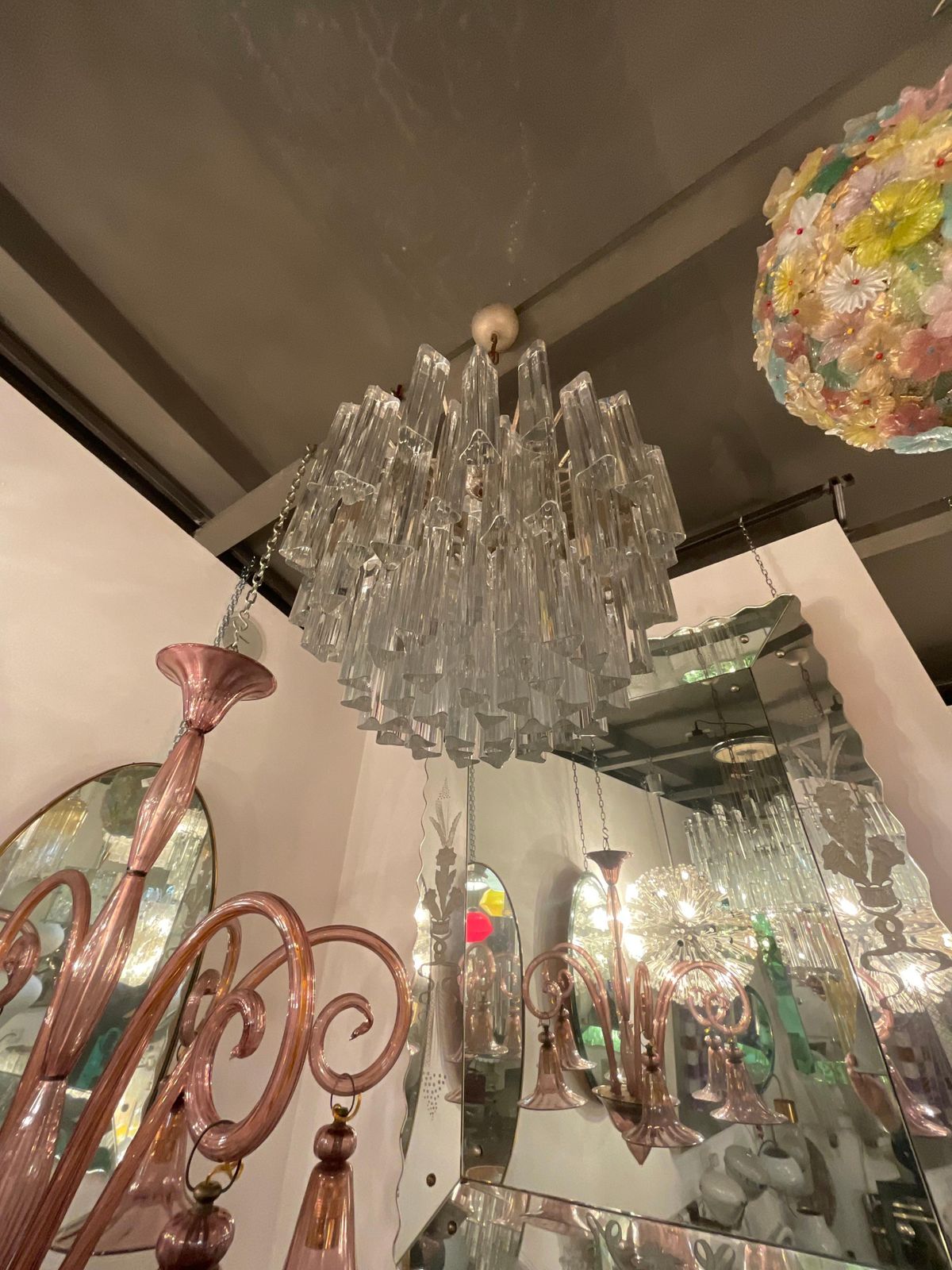 Venini   Trilobi Model Chandelier   Murano Glass   Italy 1950s photo 4867.0