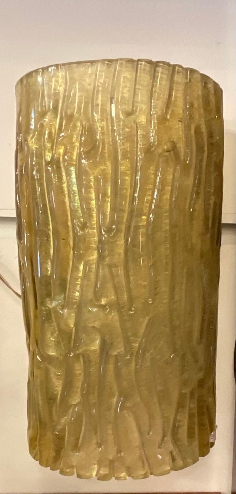 Venini   Toni Zuccheri    Pair Sconces   Gold Murano Glass   Italy 1950. photo vintage