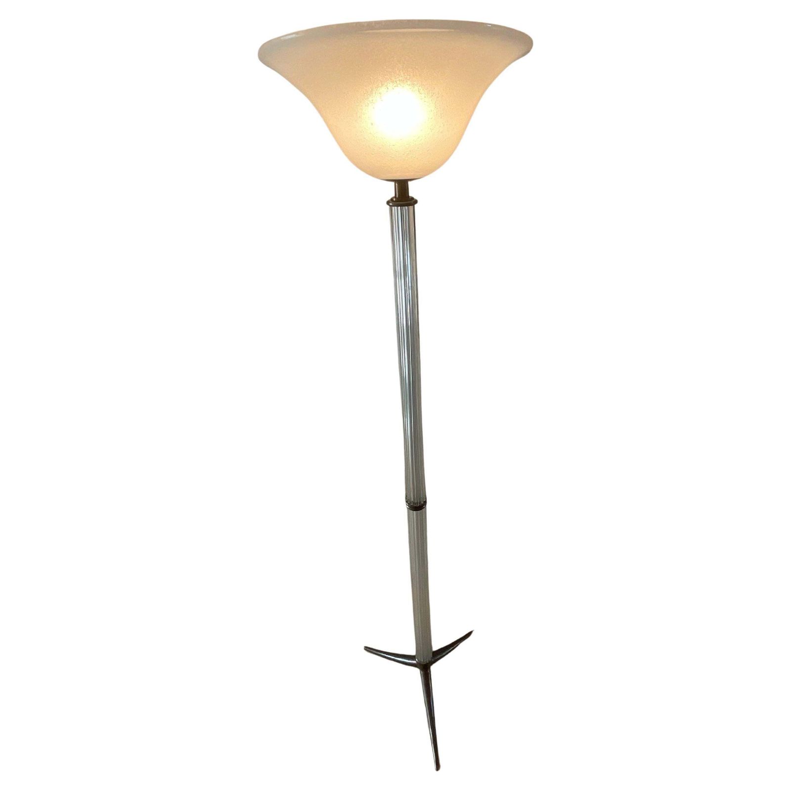 Seguso   Murano Glass Floor Lamp   Italy 1950s