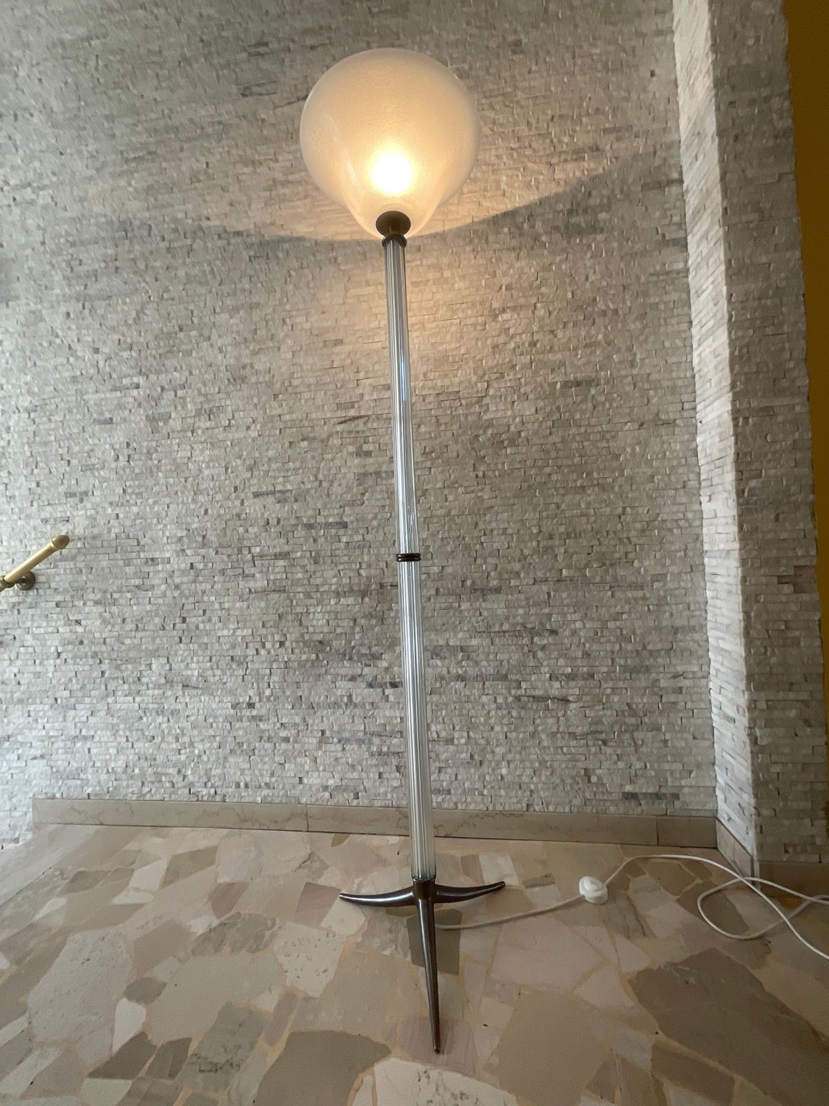 Seguso   Murano Glass Floor Lamp   Italy 1950s photo vintage