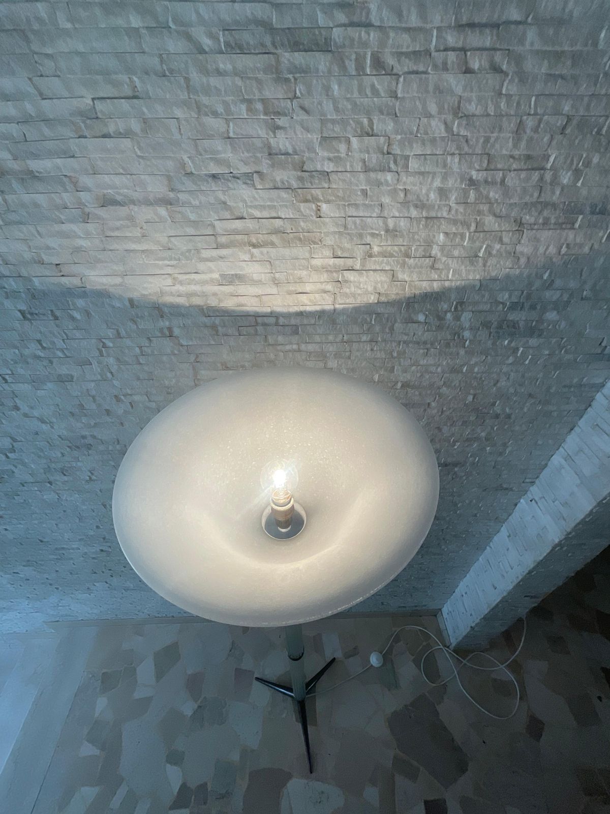 photo vintage Seguso   Murano Glass Floor Lamp   Italy 1950s