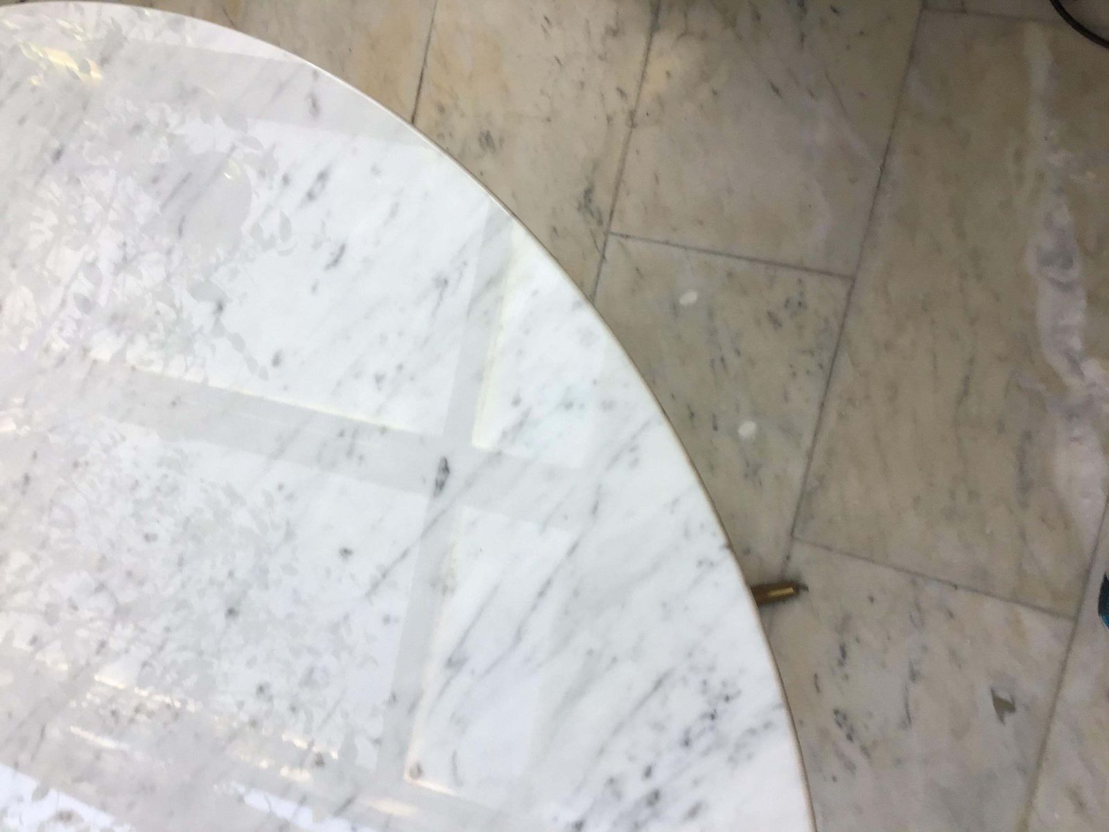 Dining Table Wood Marble Brass Style Of Ico Parisi 1950 Italy photo furniture