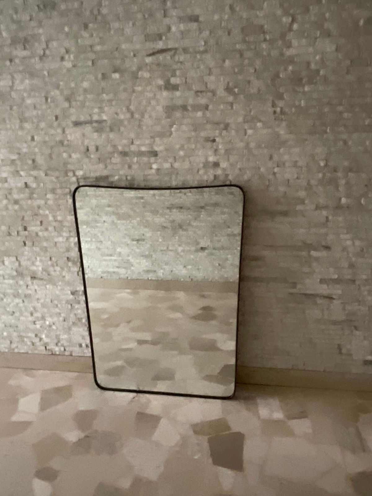 photo for sale Gio Ponti   Fontana Arte   Mirror With Brass Frame   Made In Italy 1950s