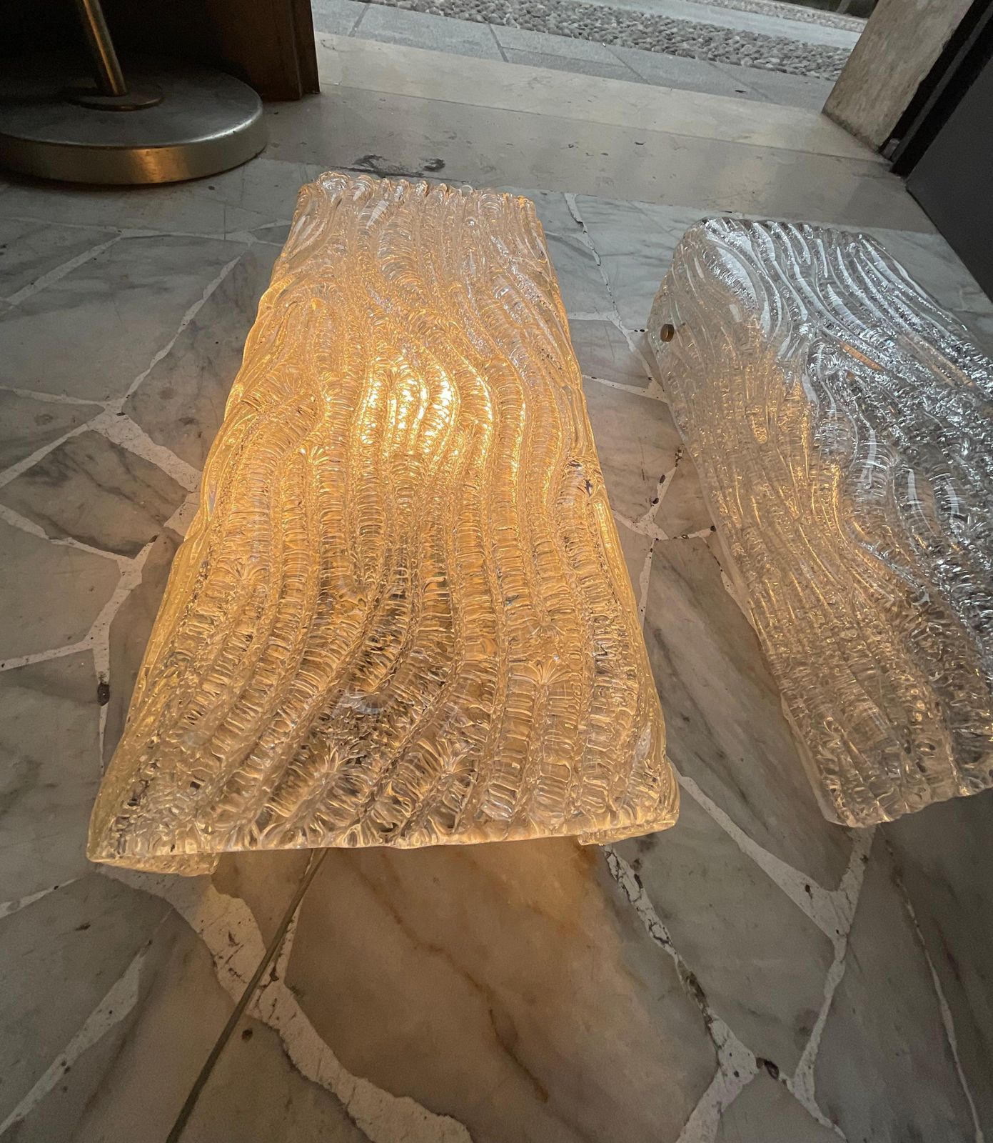 2166.0 Venini   Toni Zuccheri   Pair Of Wall Sconces   Murano   Italy   1960s photo