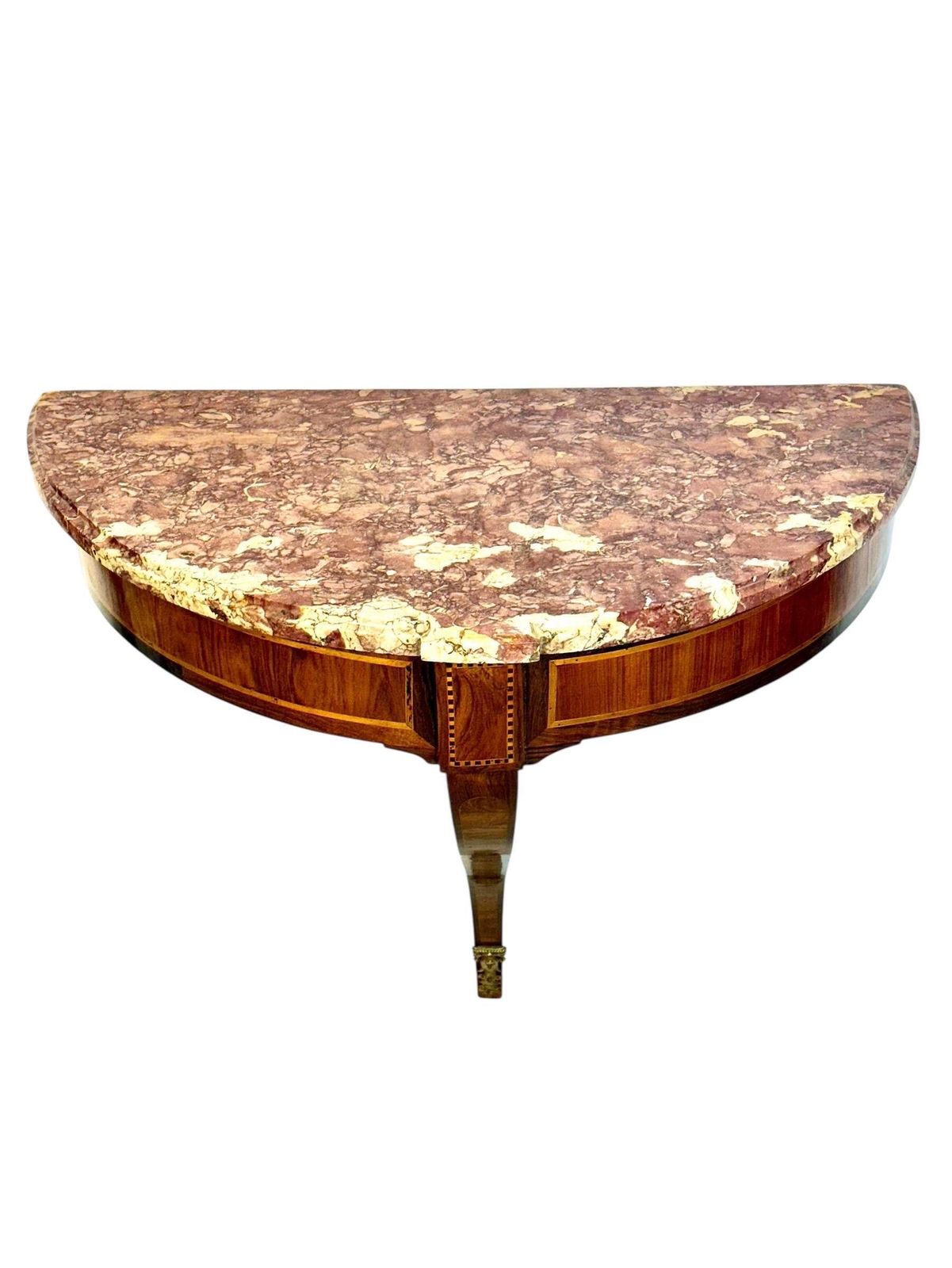 18th Century French Neoclassical Wall Console With Marble Top photo furniture