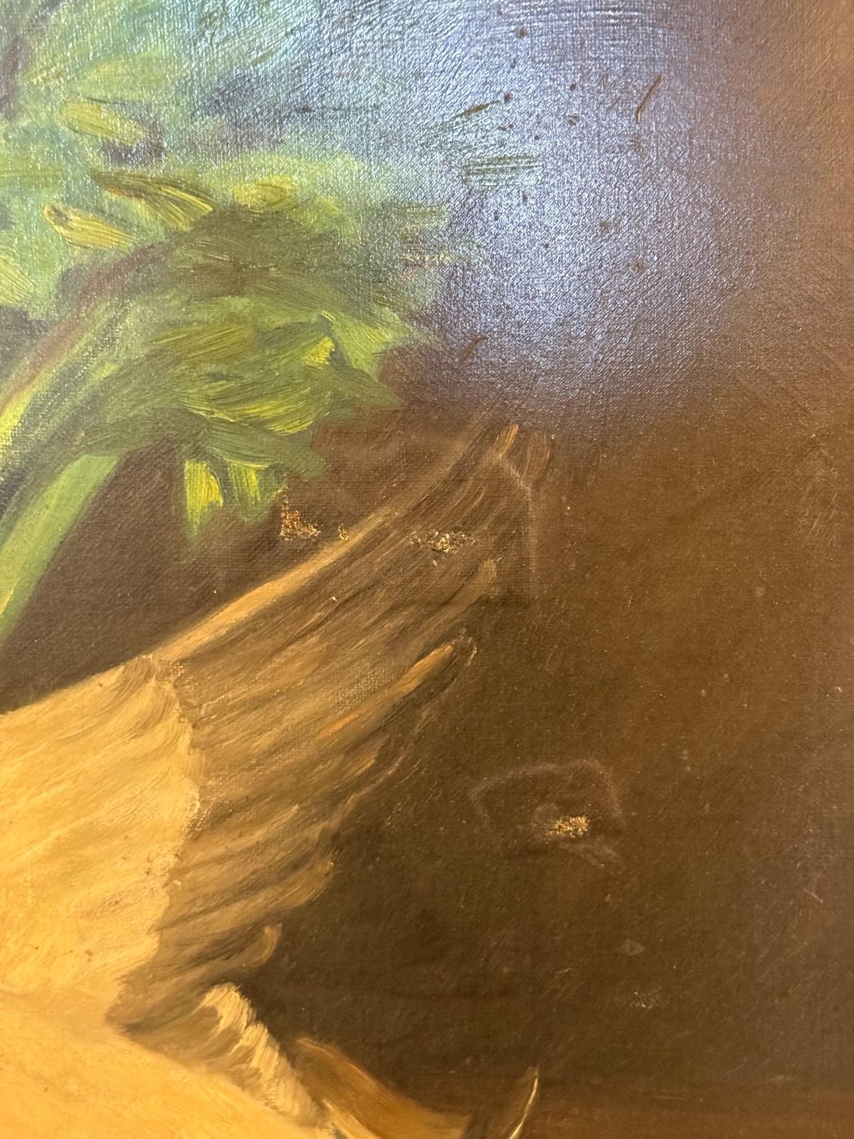 French 19th Century Still Life With Mallard, Vegetables & Earthenware photo vinterior