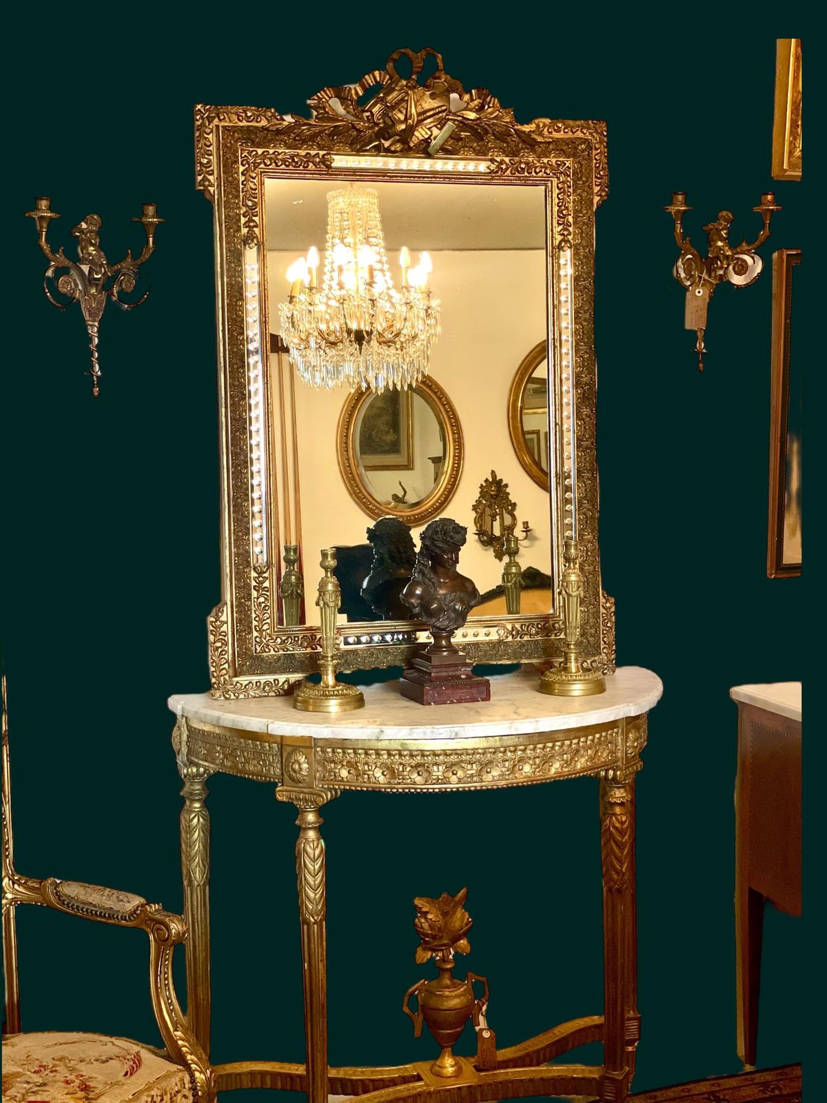 19th Century Bronze Bust By Mathurin Moreau On Griotte Marble Base photo furniture