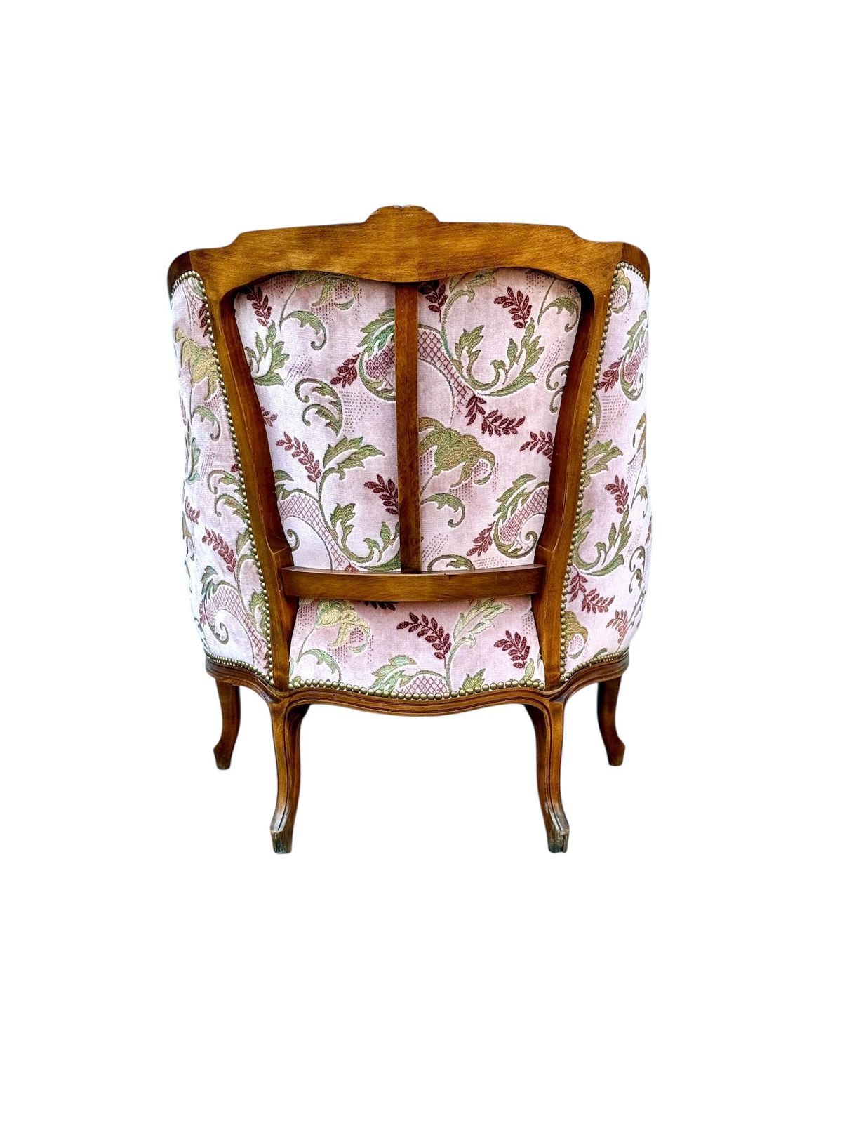 Louis XV Walnut Bergère Chair, Late 19th Century photo vintage