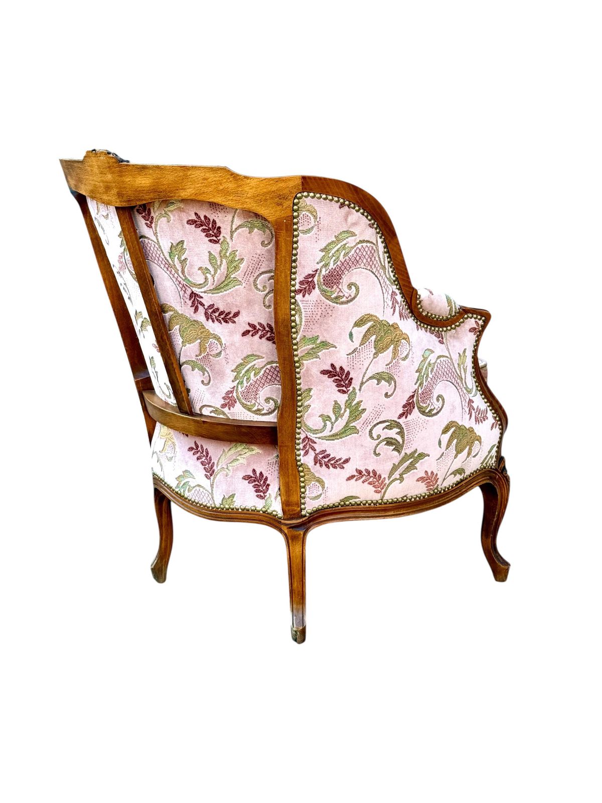 1476.0 Louis XV Walnut Bergère Chair, Late 19th Century photo