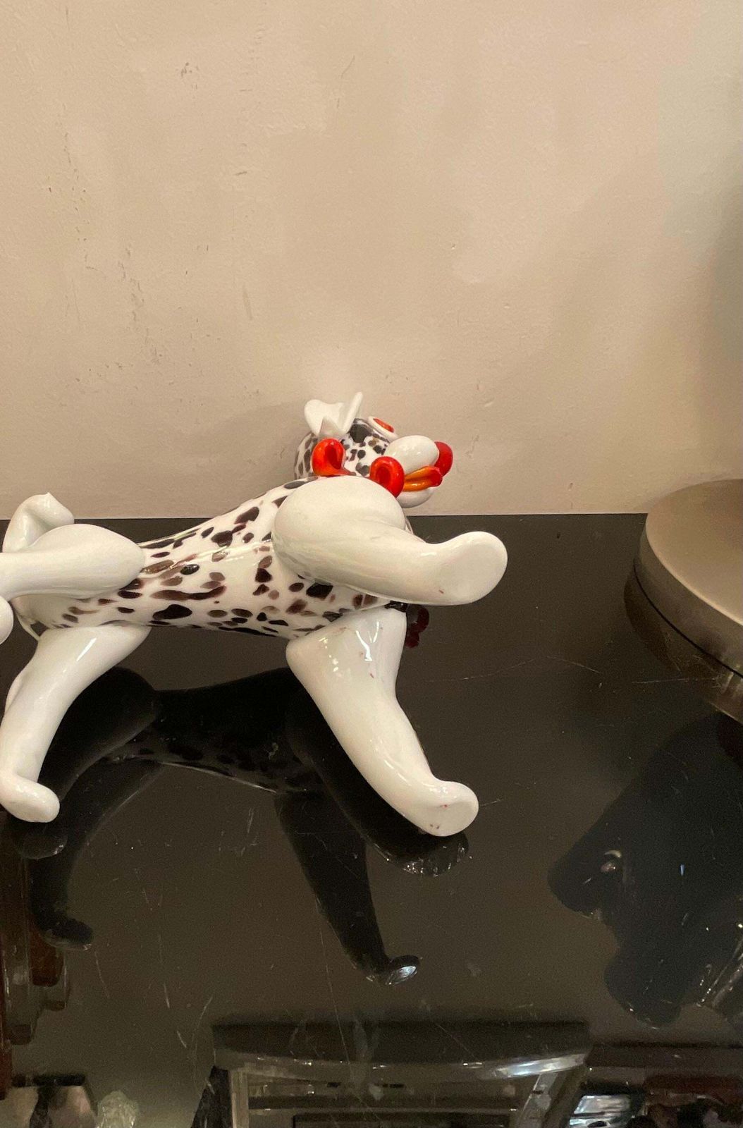 849.0 Cane Dalmata In Vetro Di Murano   Made In Italy 1970   Attribuito A Vistosi photo