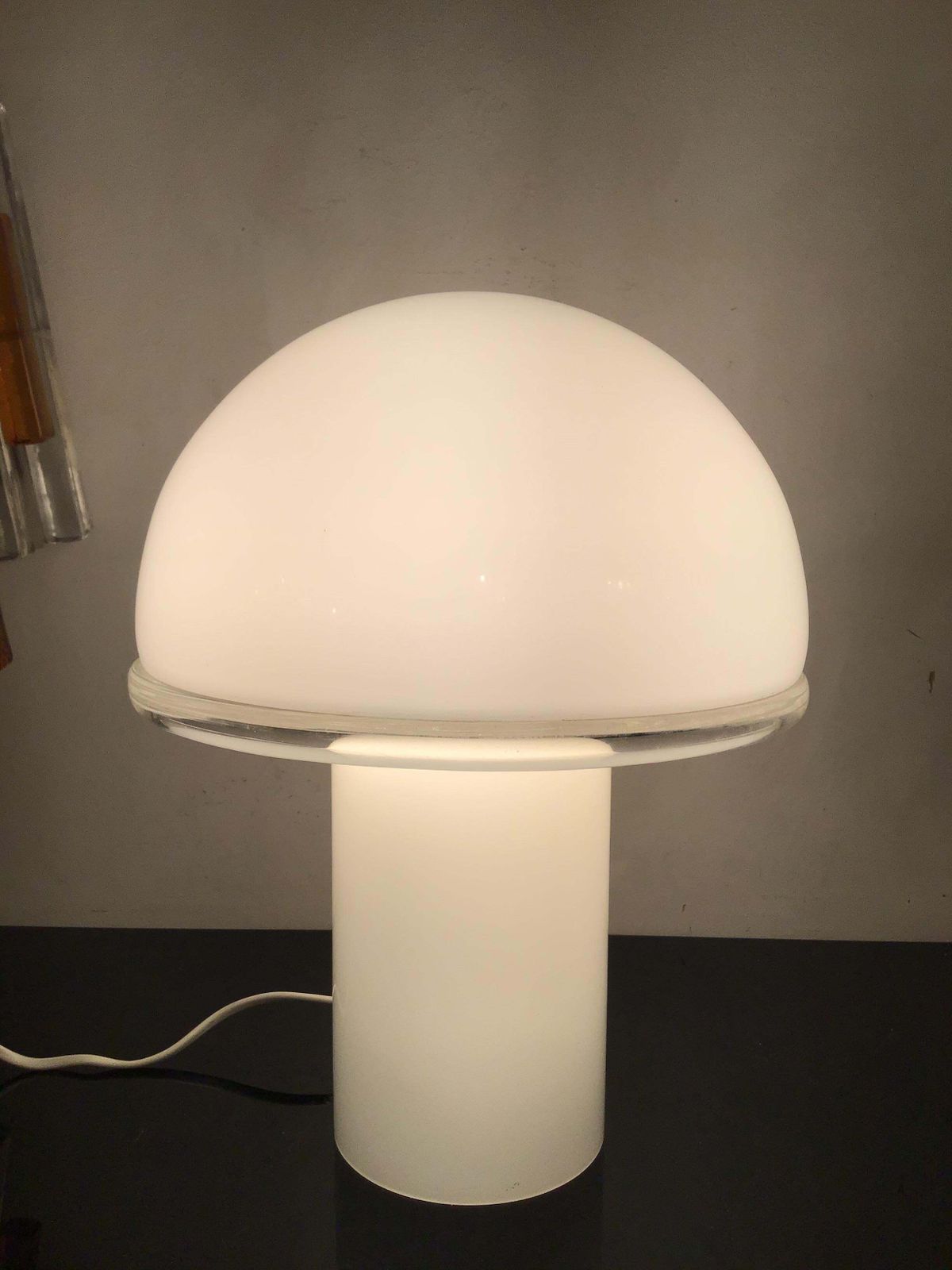 photo furniture Luciano Vistosi Artemide Table Lamp Murano Glass Metal 1970 Italy