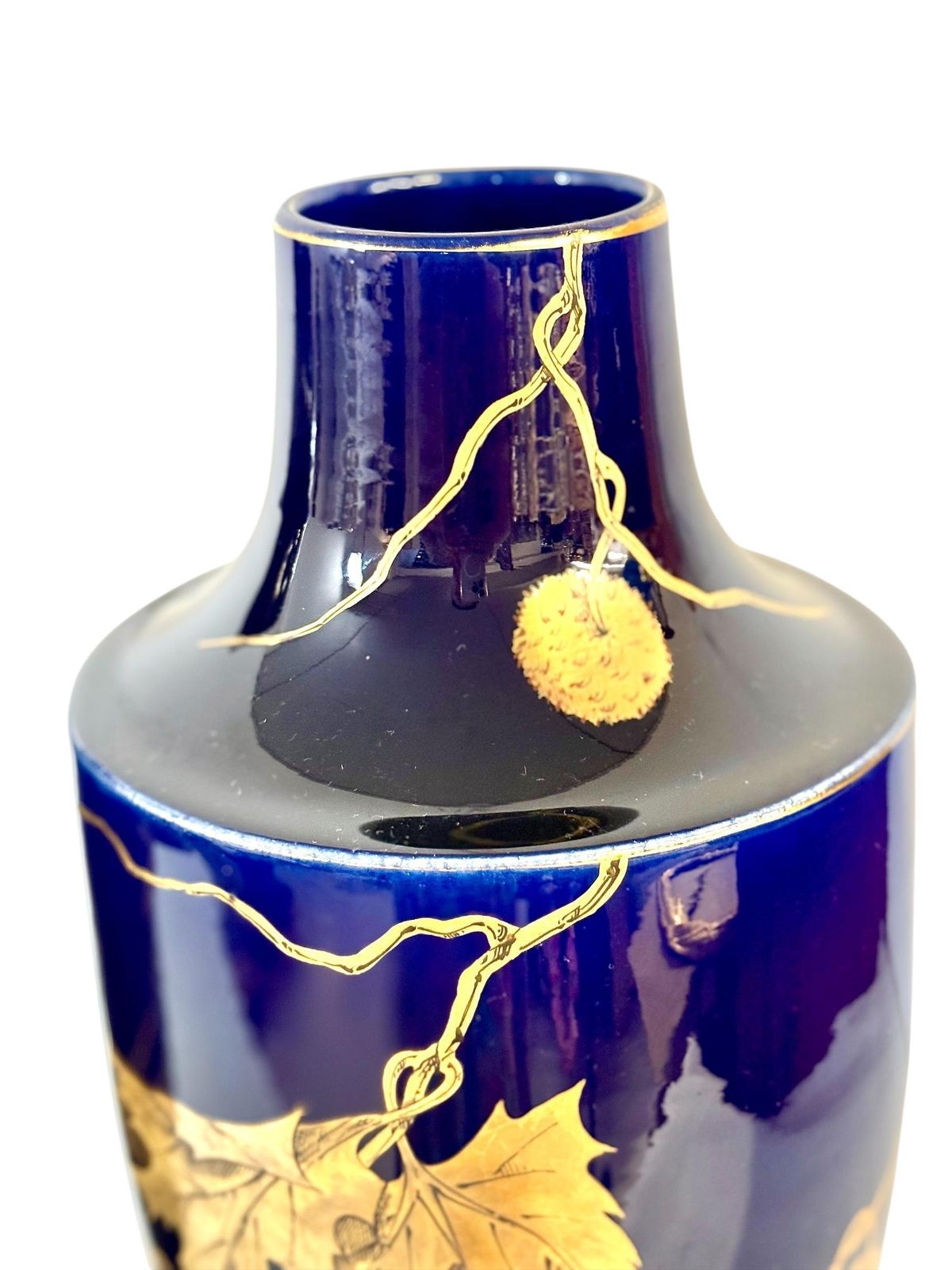Large French Art Deco Faience Vases By Gustave Asch, Circa 1920 photo 3717.0