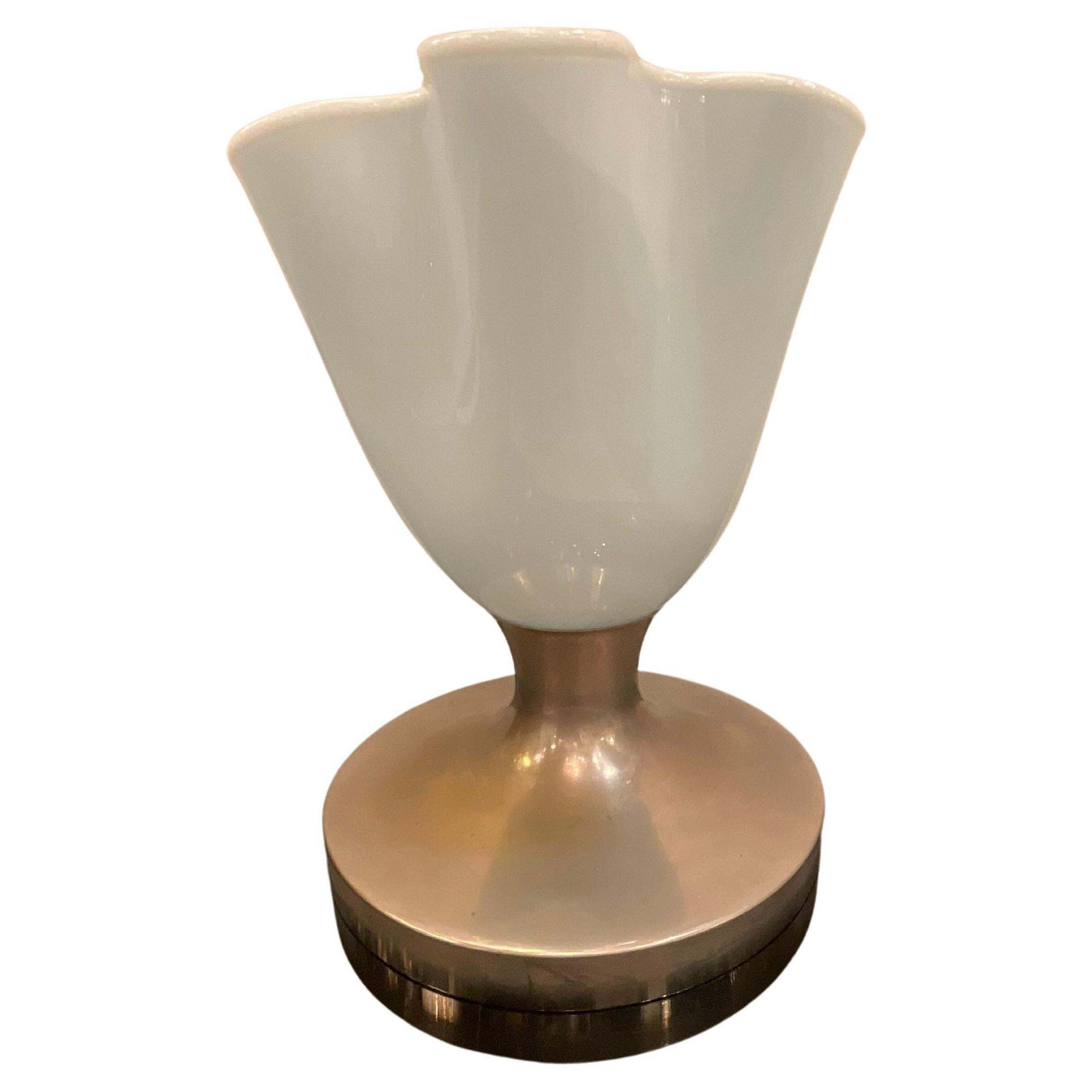 Attribuita A Venini   Lampada Da Tavolo Fazzoletto   Murano 1940