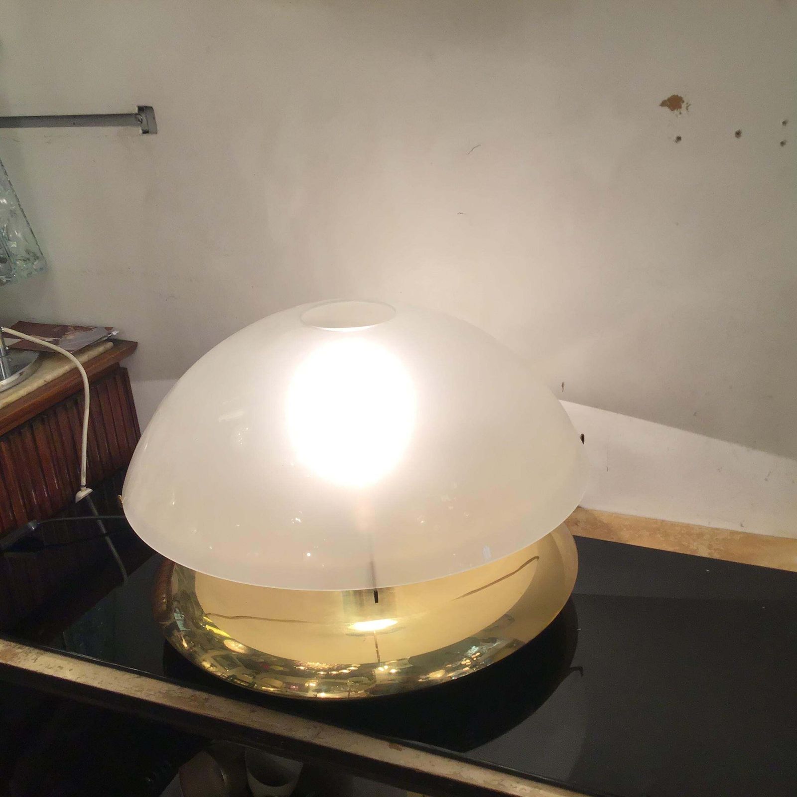 Ludovico Diaz De Santilana “ Medusa” Table Lamp Brass Glass 1960 Italy photo buy