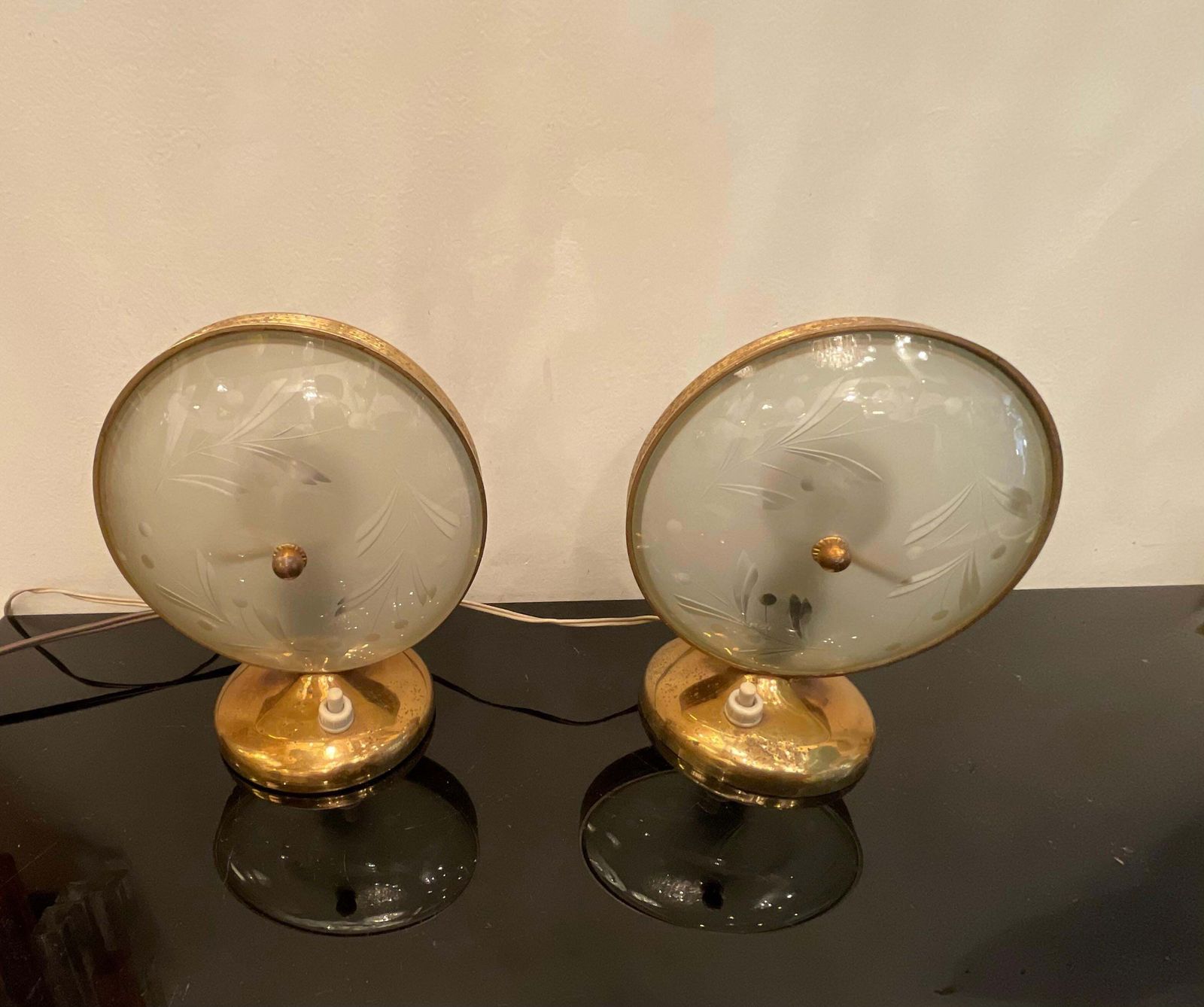 Fontanarte   Pietro Chiesa   Pair Of Lamps 1950s photo Lighting