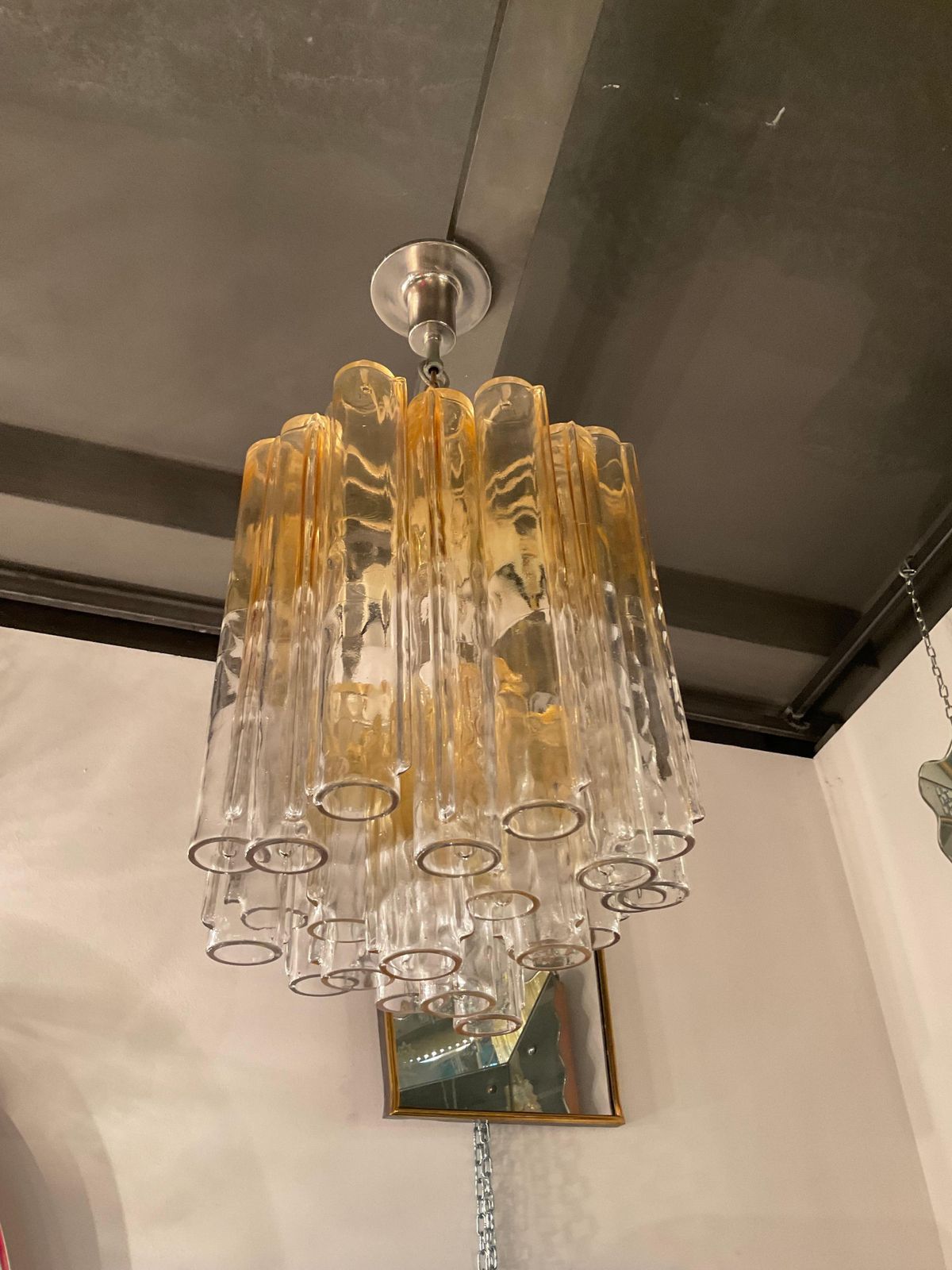 Venini   Ludovico Diaz De Santillana   Calze Model Chandelier   Murano 1970 photo buy