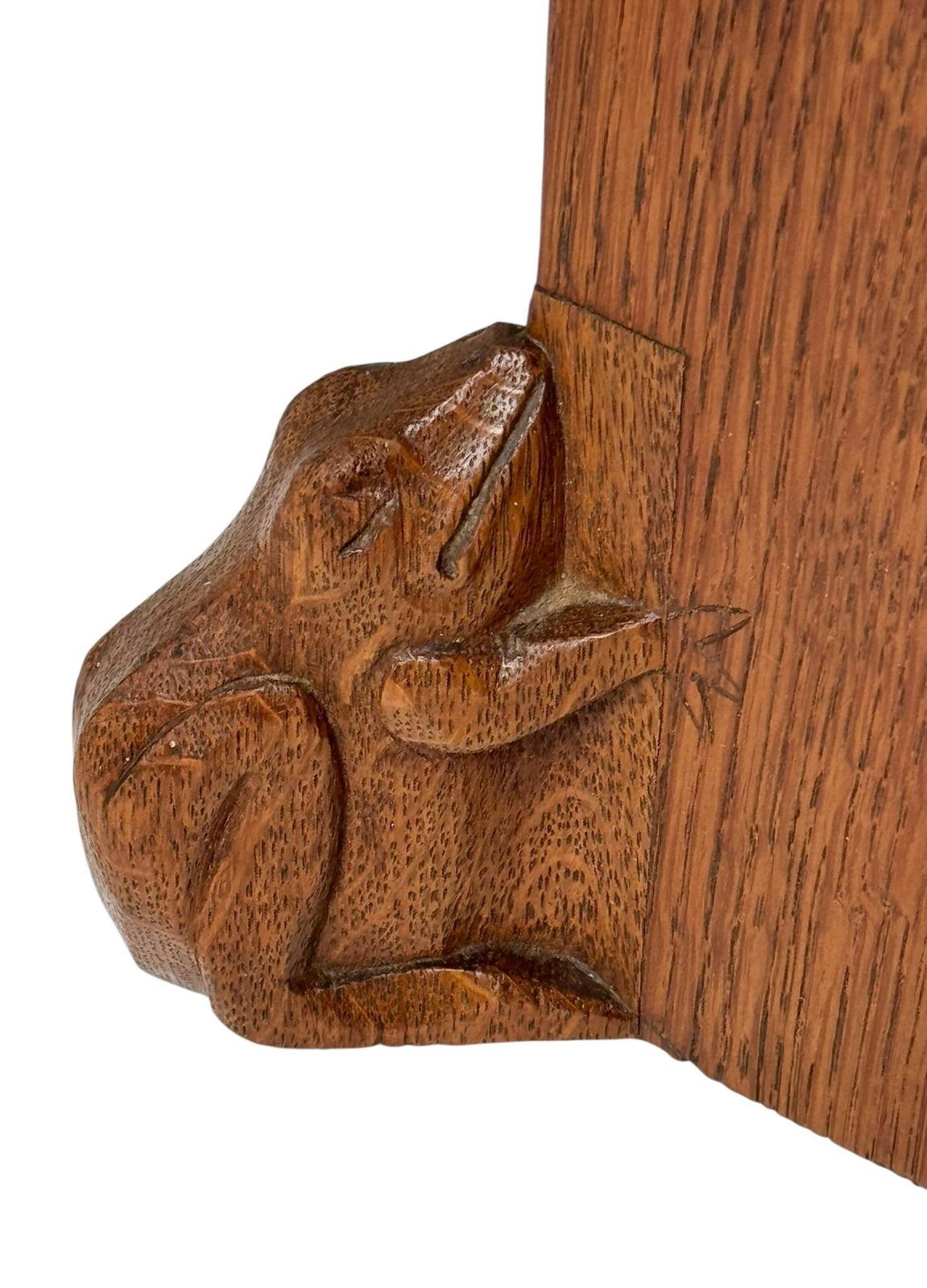 photo furniture Arts & Crafts Wall Mirror With Hand Carved Frogs By Kobus De Graaff, 1900s