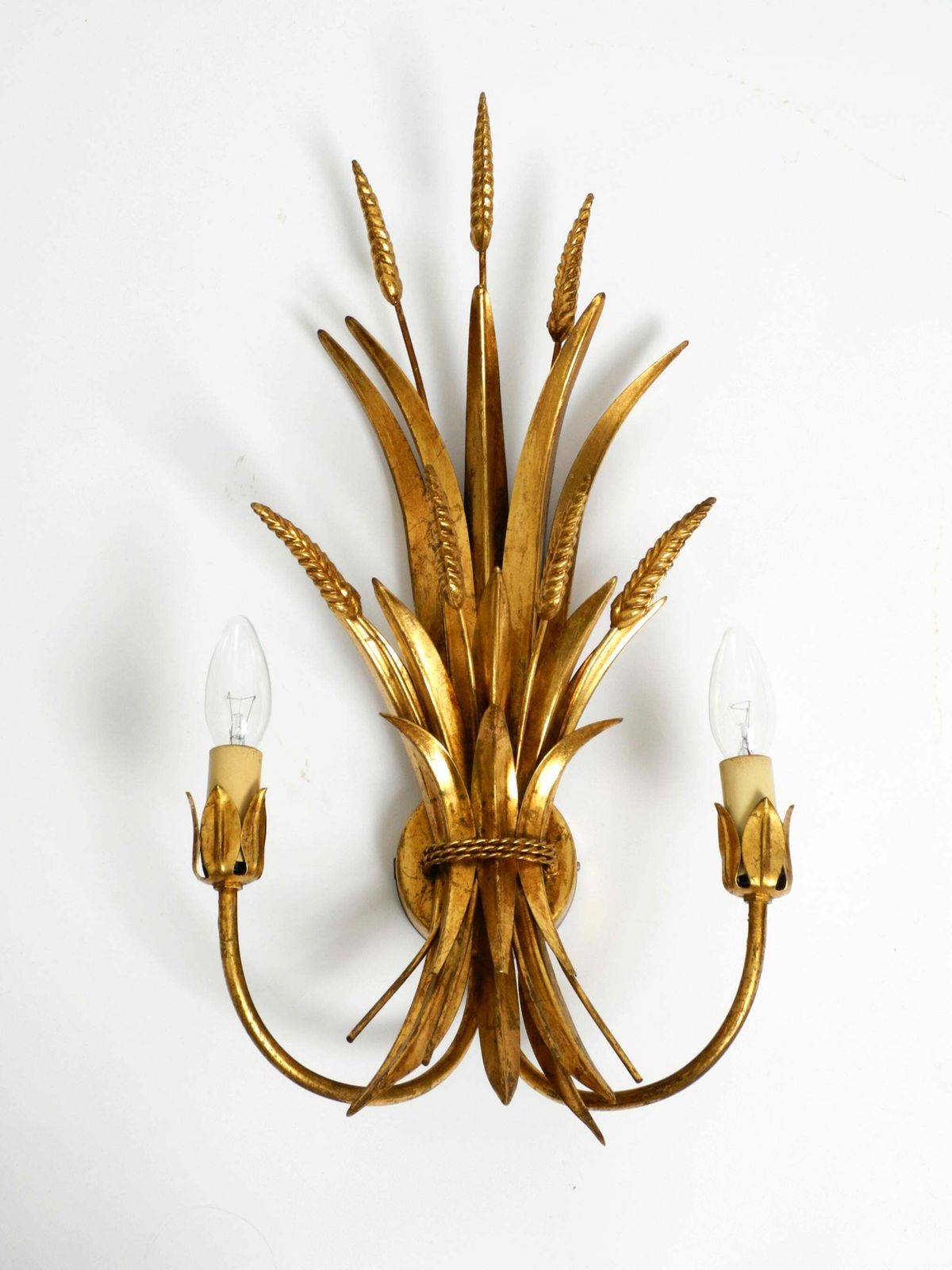 photo buy Beautiful Large 70s Gold Plated 2 Armed Metal Wall Lamp By Hans Kögl