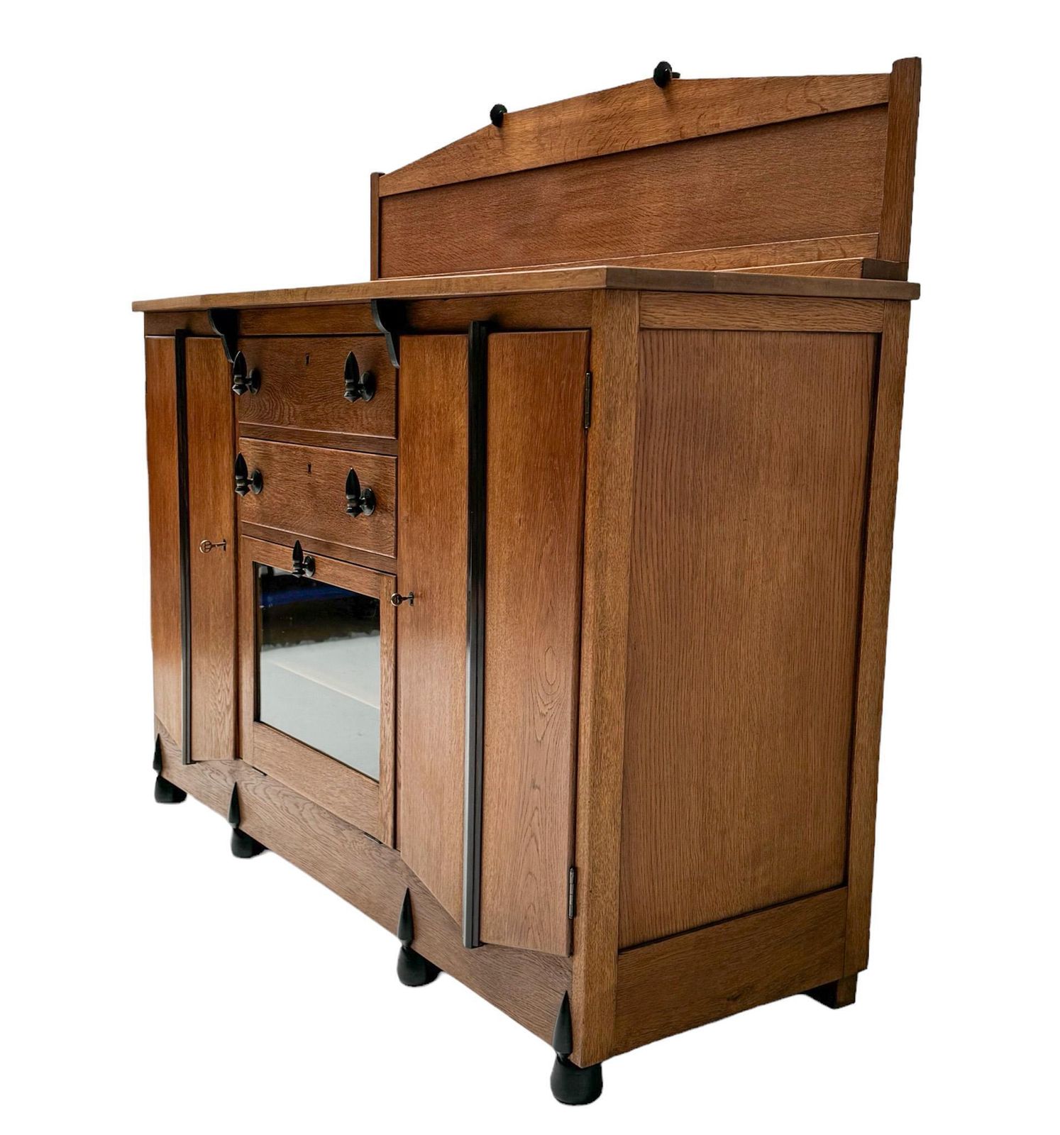 Art Deco Amsterdamse School Credenza Or Sideboard By J.J. Zijfers Amsterdam photo vinterior