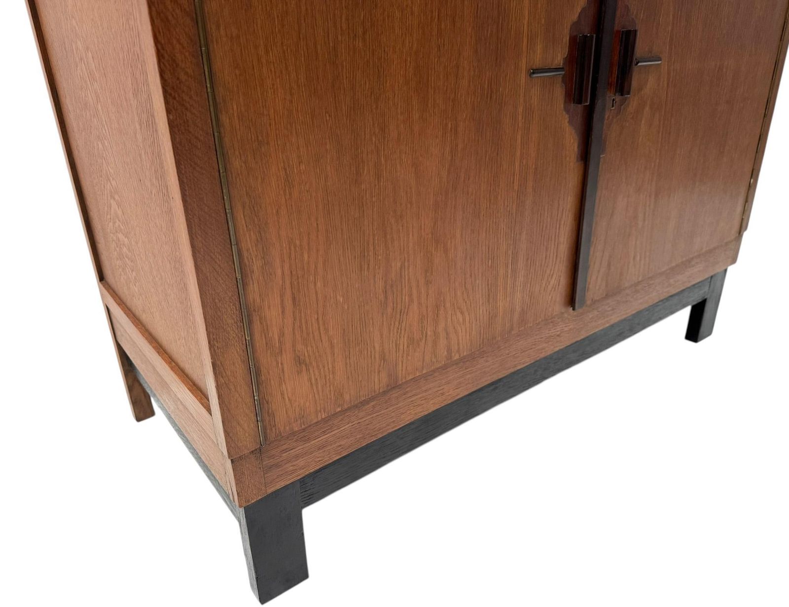 Art Deco Modernist Sideboard Or Credenza With Black Lacquered Top, 1930s photo vintage