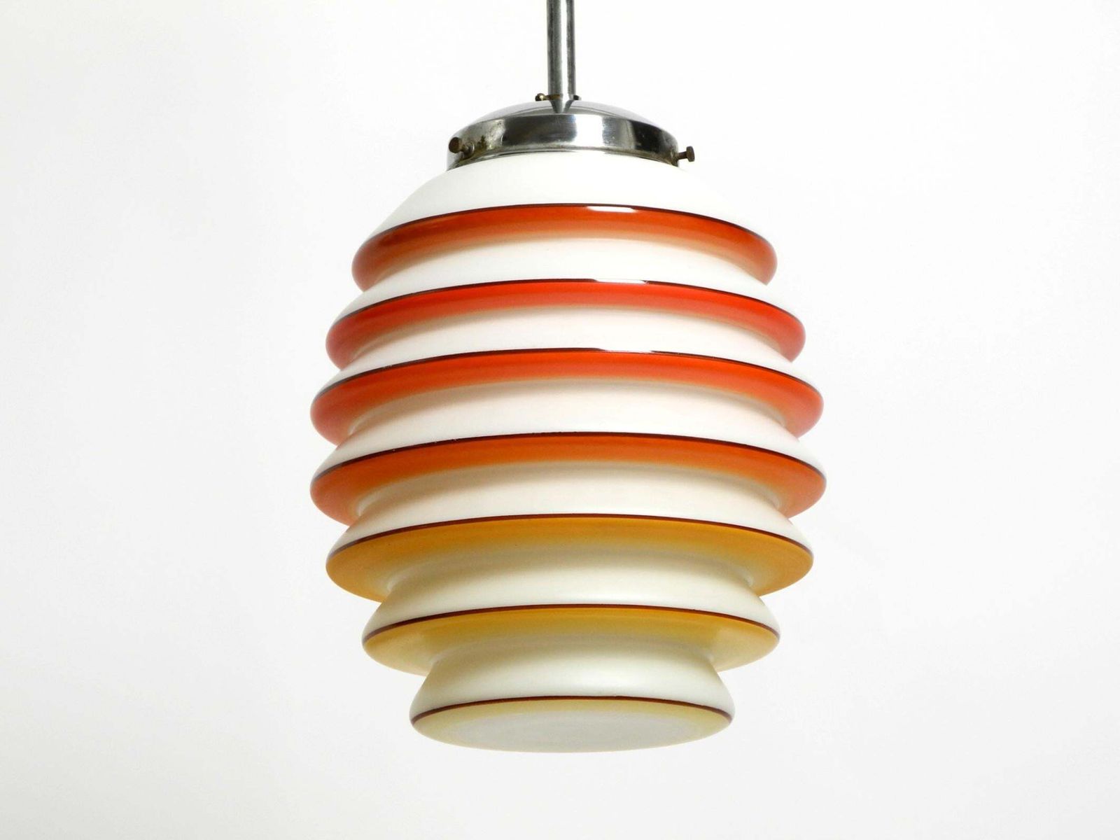 Beautiful Rare Original Glass Ceiling Lamp From The 1930s photo furniture