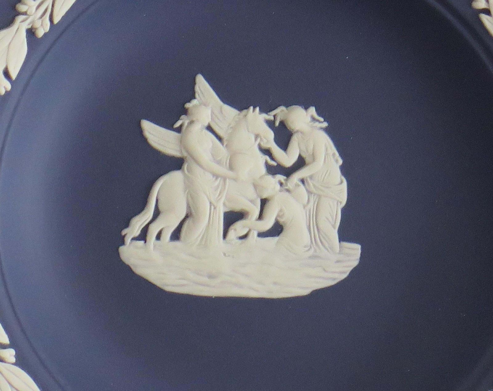 photo for sale Two Wedgwood Jasperware Jewelry Dishes With Neoclassical Design, 20thc