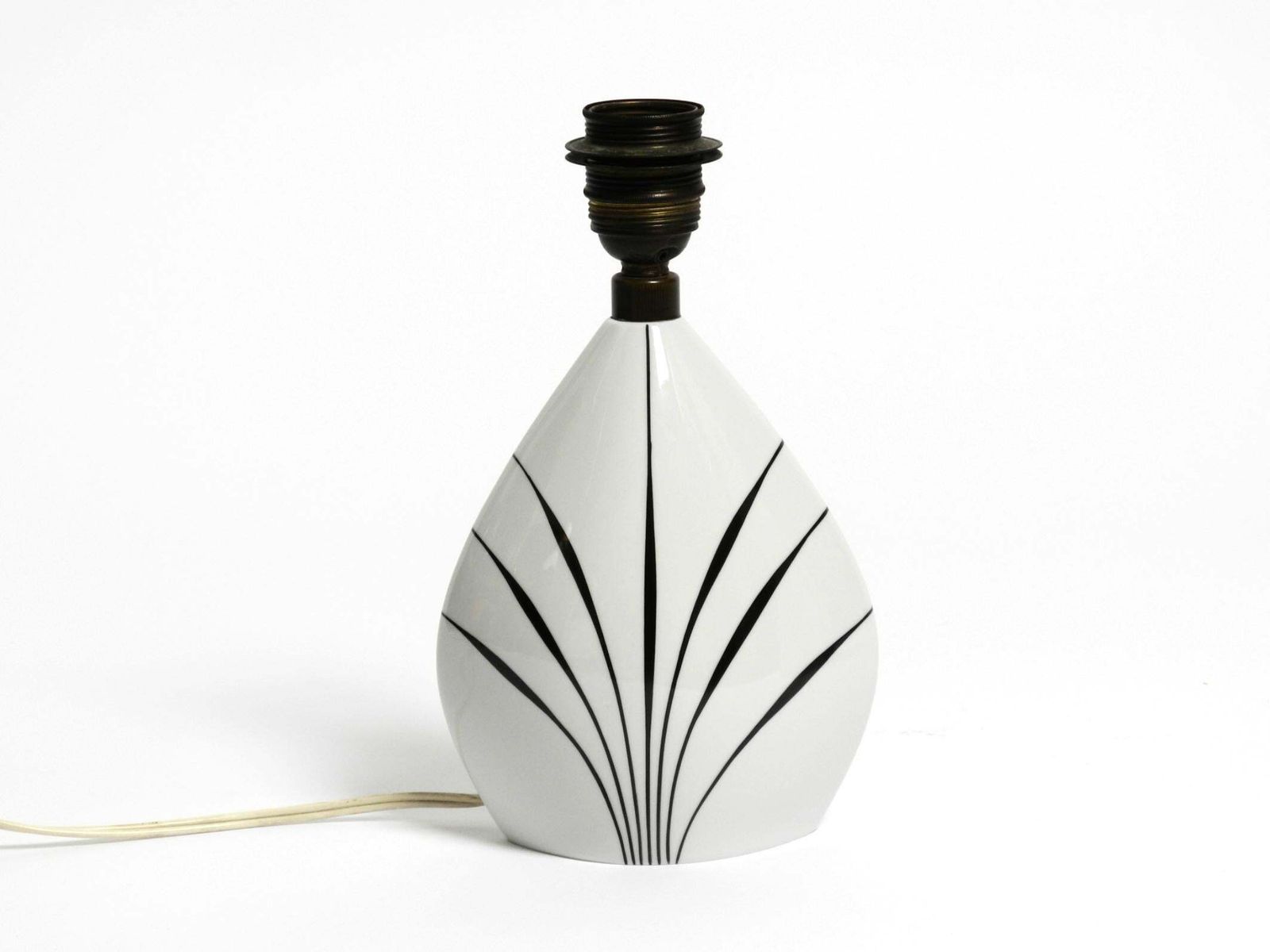 1116.0 Beautiful Mid Century Table Lamp Made Of Ceramic And Plastic Shade By Alka Kunst photo