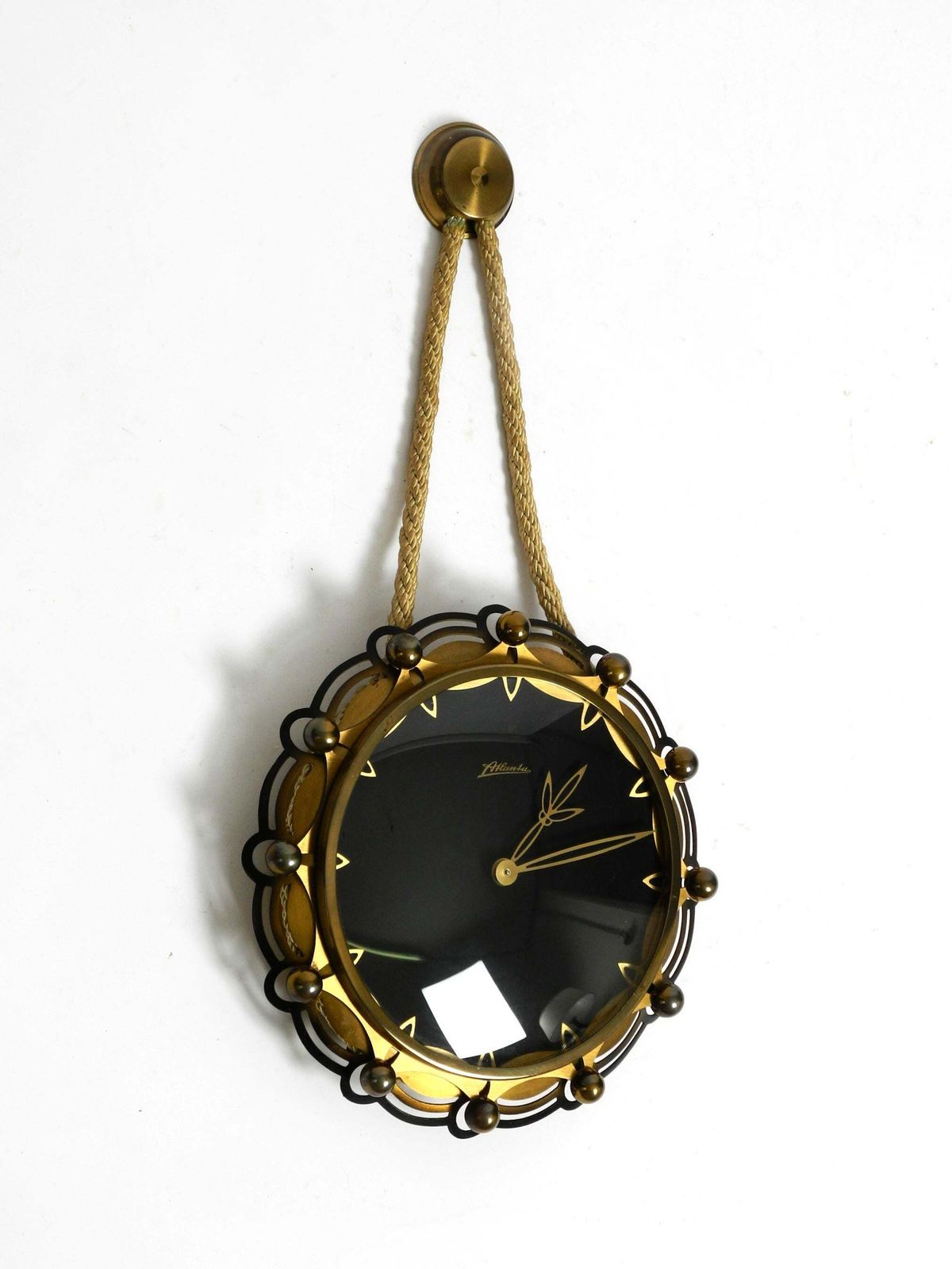 1950s Mechanical Atlanta Wall Clock With A 10 Day Movement And A Gong Strike photo furniture