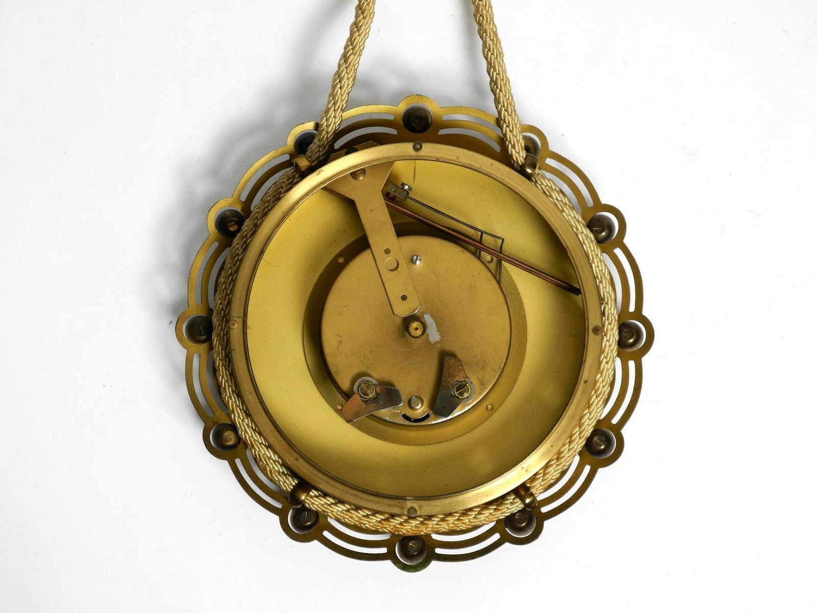 Home Decor 1950s Mechanical Atlanta Wall Clock With A 10 Day Movement And A Gong Strike photo