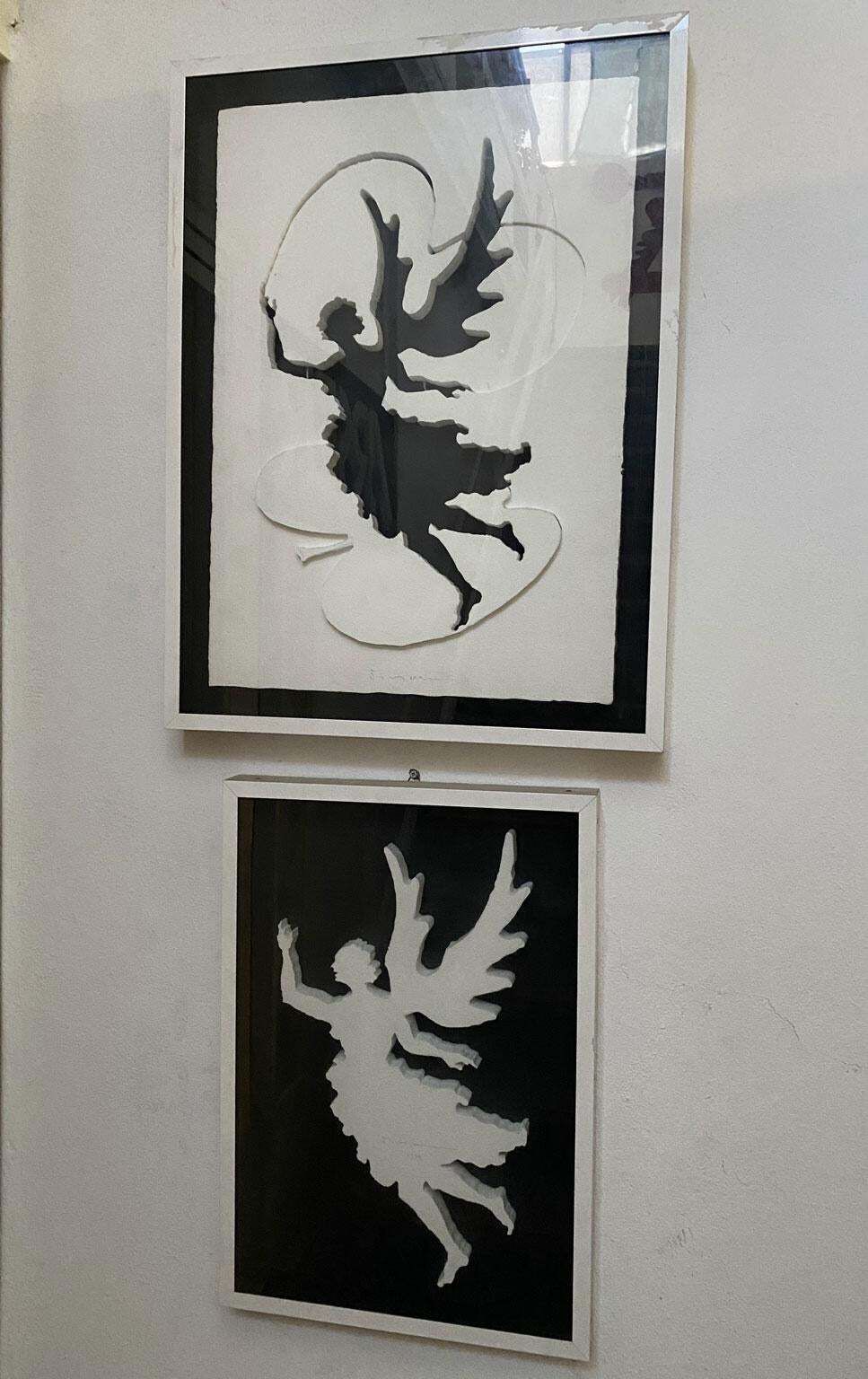 1975 Italy Post Modern Vanni Viviani Mix Media Artwork The White Angel photo furniture