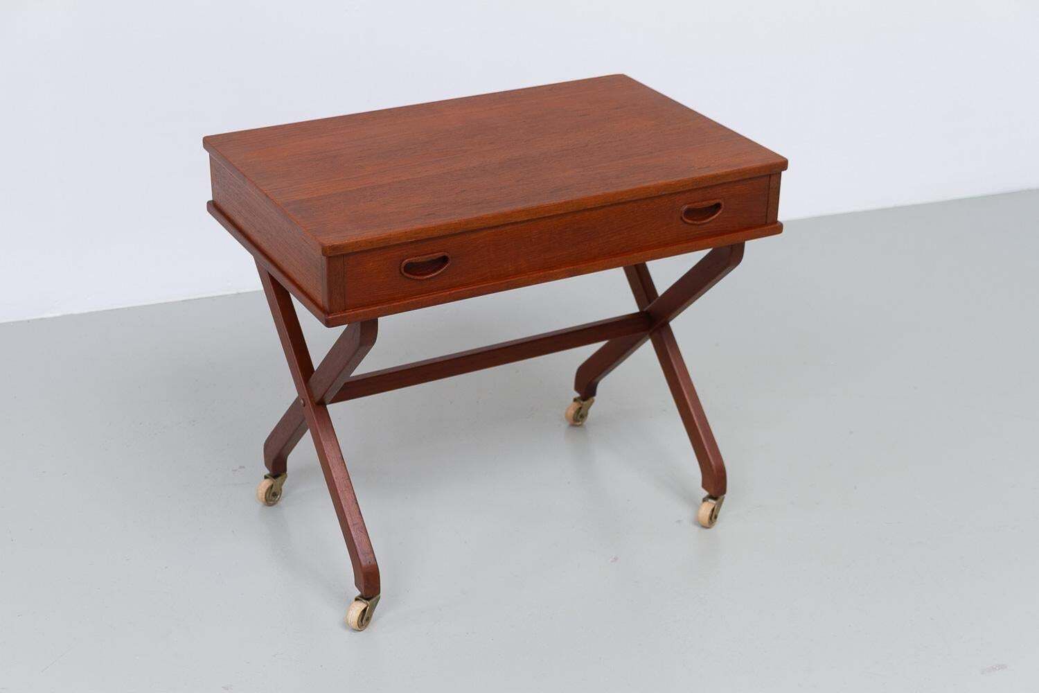 Danish Teak Side Table With Drawer, 1960s. photo furniture