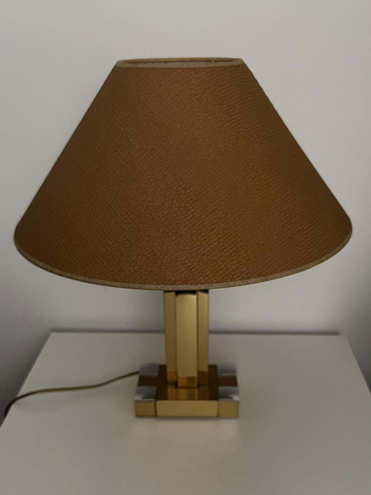 Midcentury Spanish Table Lamp By Willy Rizzo For Lumica, Barcelona, 1970s photo vinterior